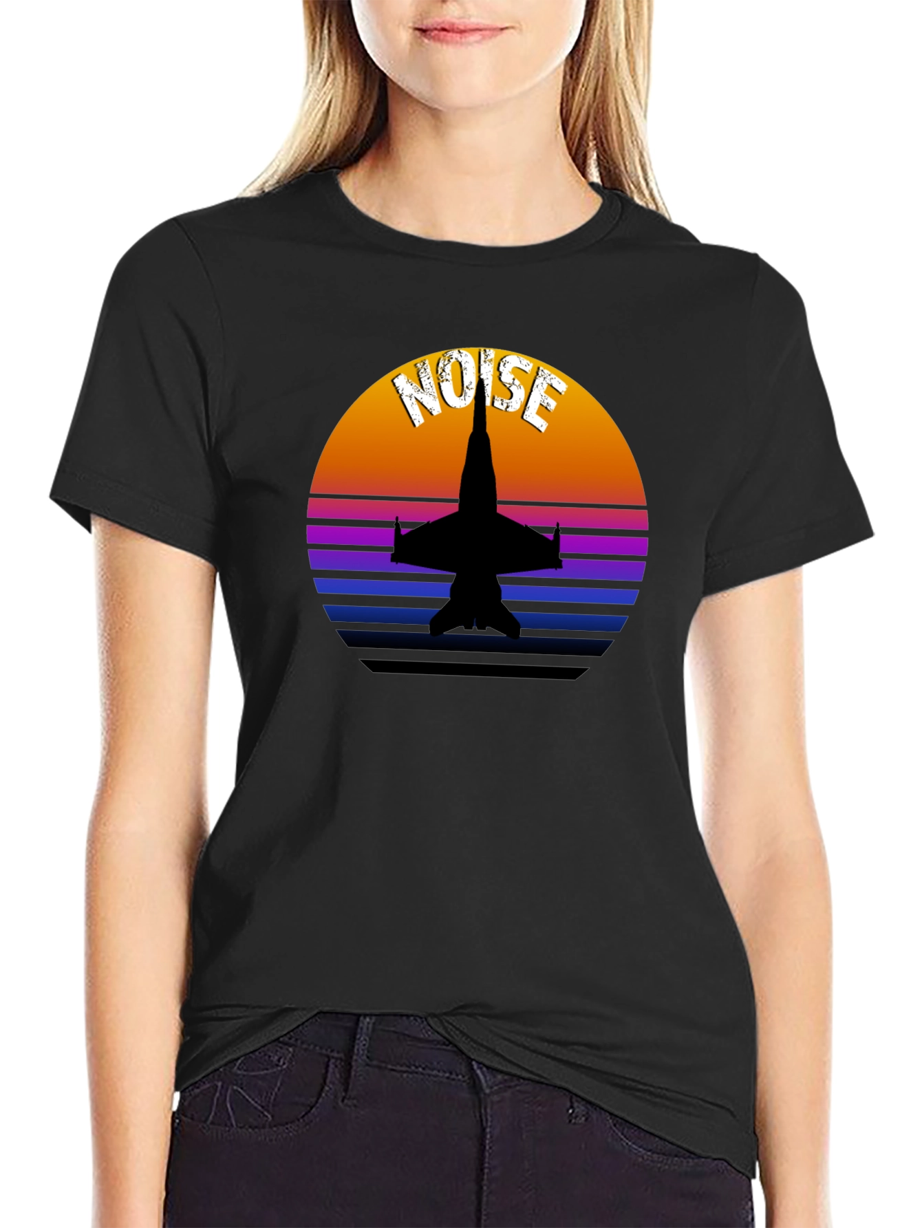 Retro Fighter Jet T-Shirt - Noise