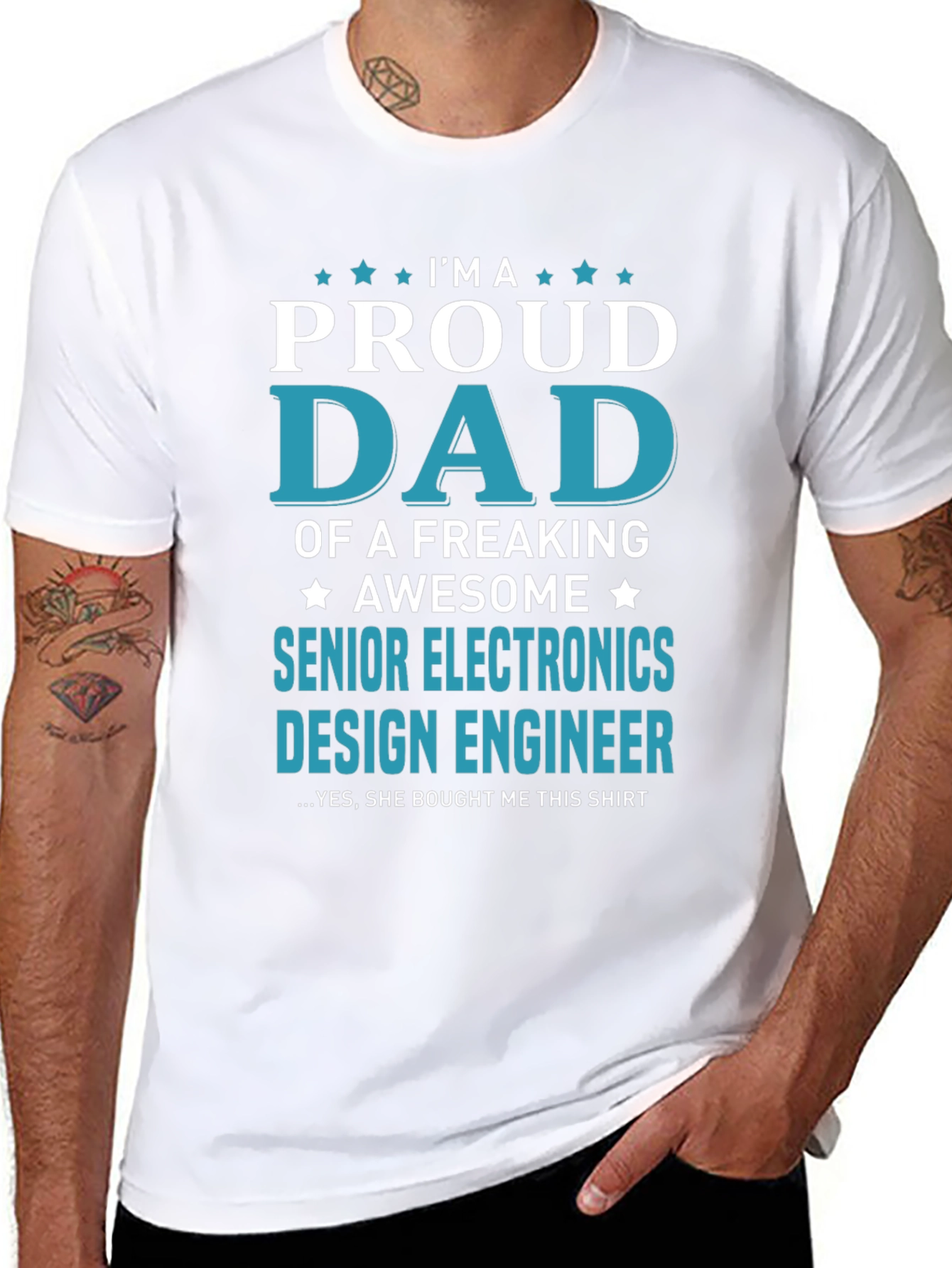 Proud Dad Senior Electronics Design Engineer T-Shirt