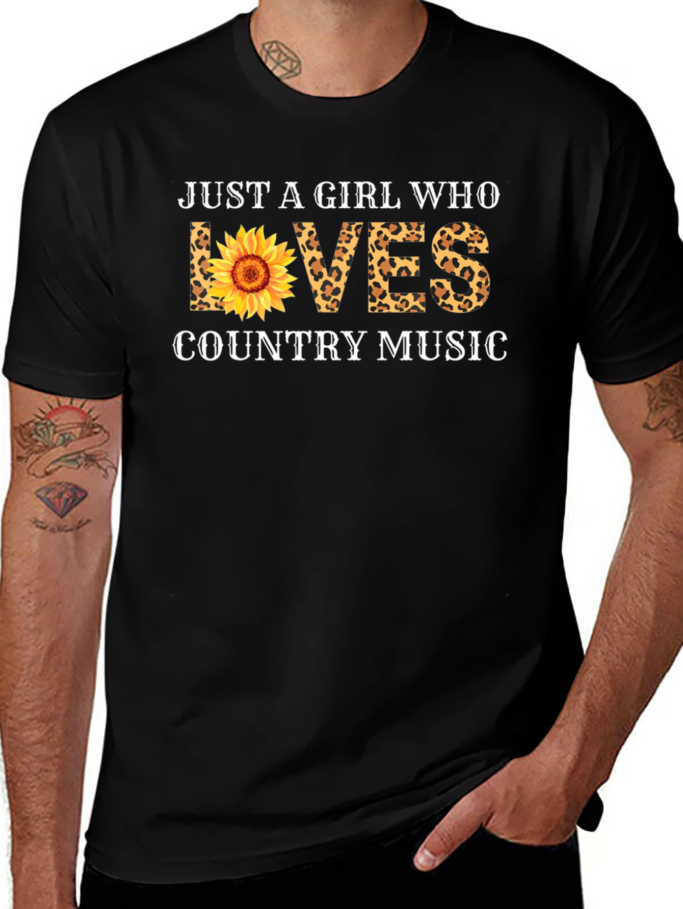 Sunflower Country Music Lover T-Shirt