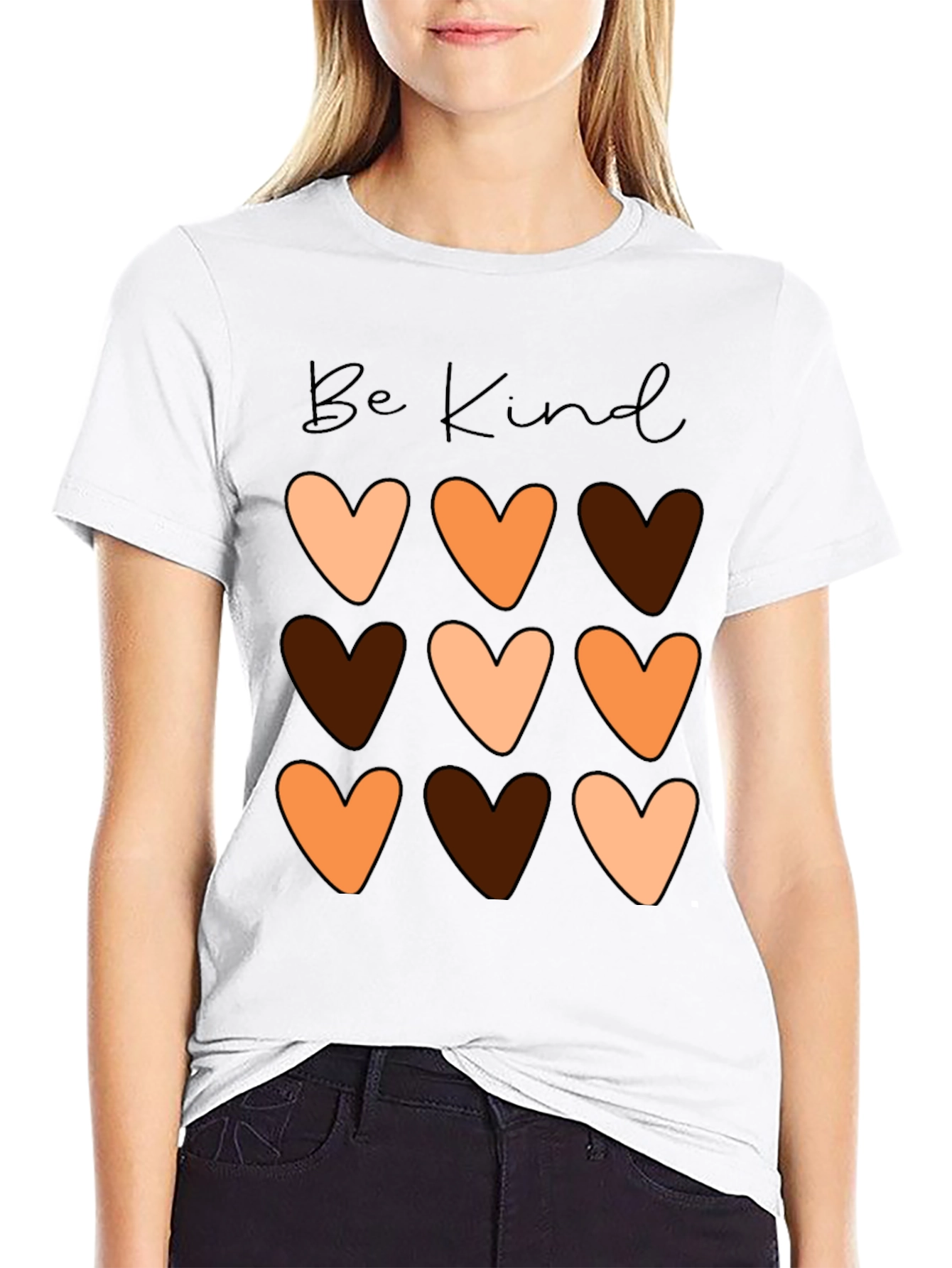 Be Kind Heart T-Shirt - Diversity Love Tee