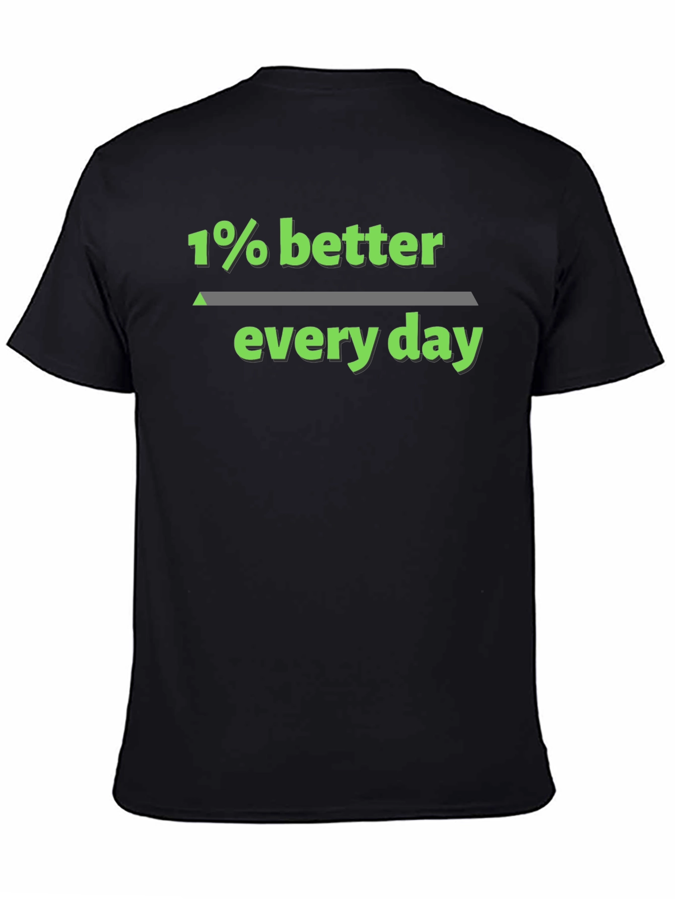 1% Better Every Day Graphic Tee - Black