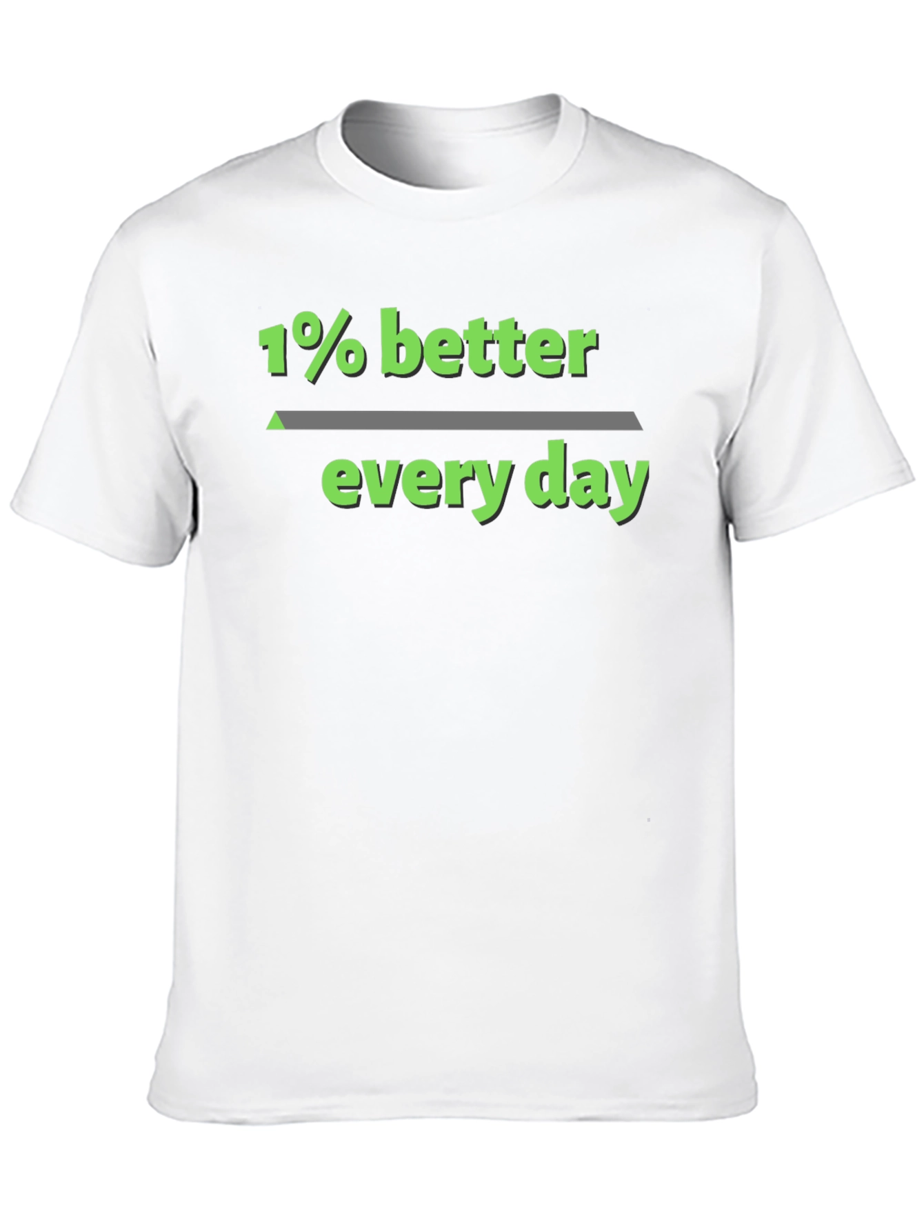 1% Better Every Day Graphic Tee - Black