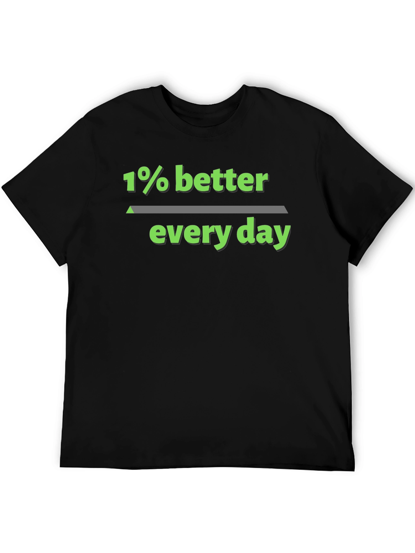 1% Better Every Day Graphic Tee - Black