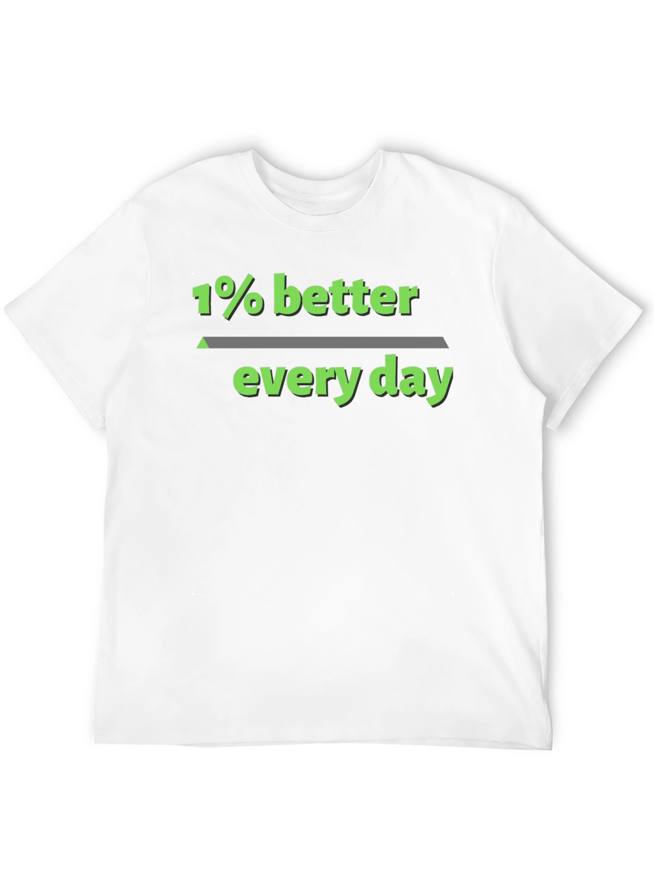 1% Better Every Day Graphic Tee - Black