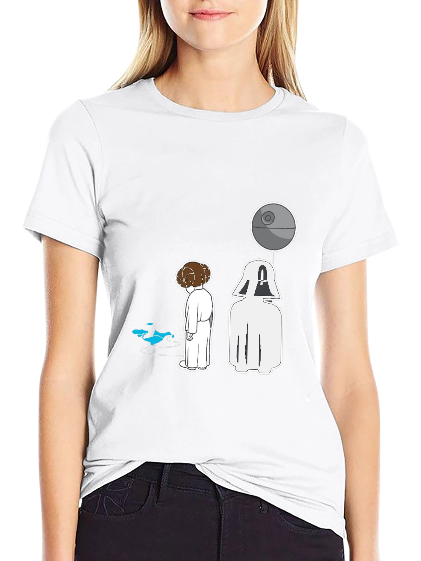 Star Wars T-Shirt - Princess Leia and Darth Vader