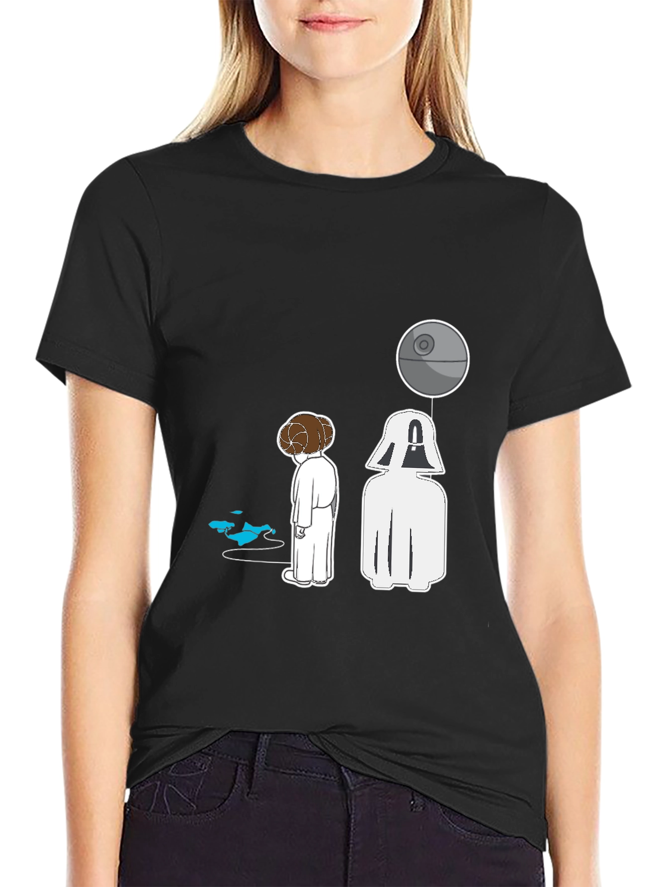 Star Wars T-Shirt - Princess Leia and Darth Vader