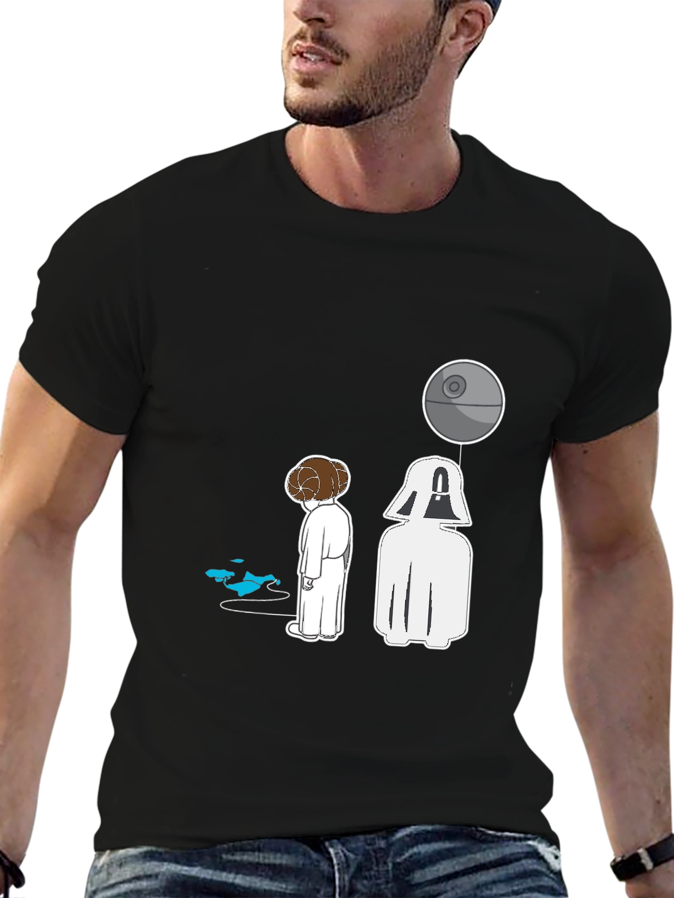 Star Wars T-Shirt - Princess Leia and Darth Vader