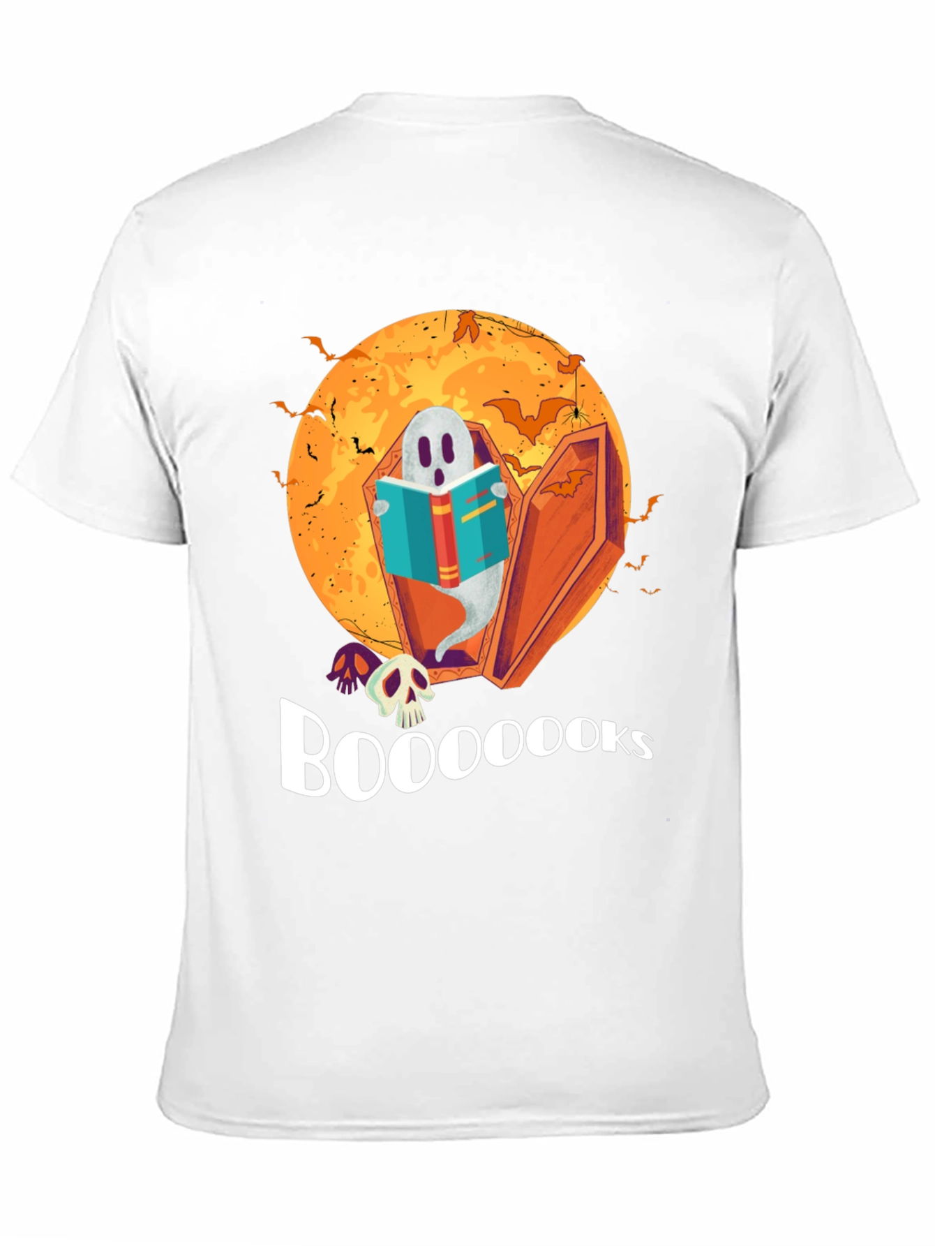 Booooks Halloween Ghost T-Shirt