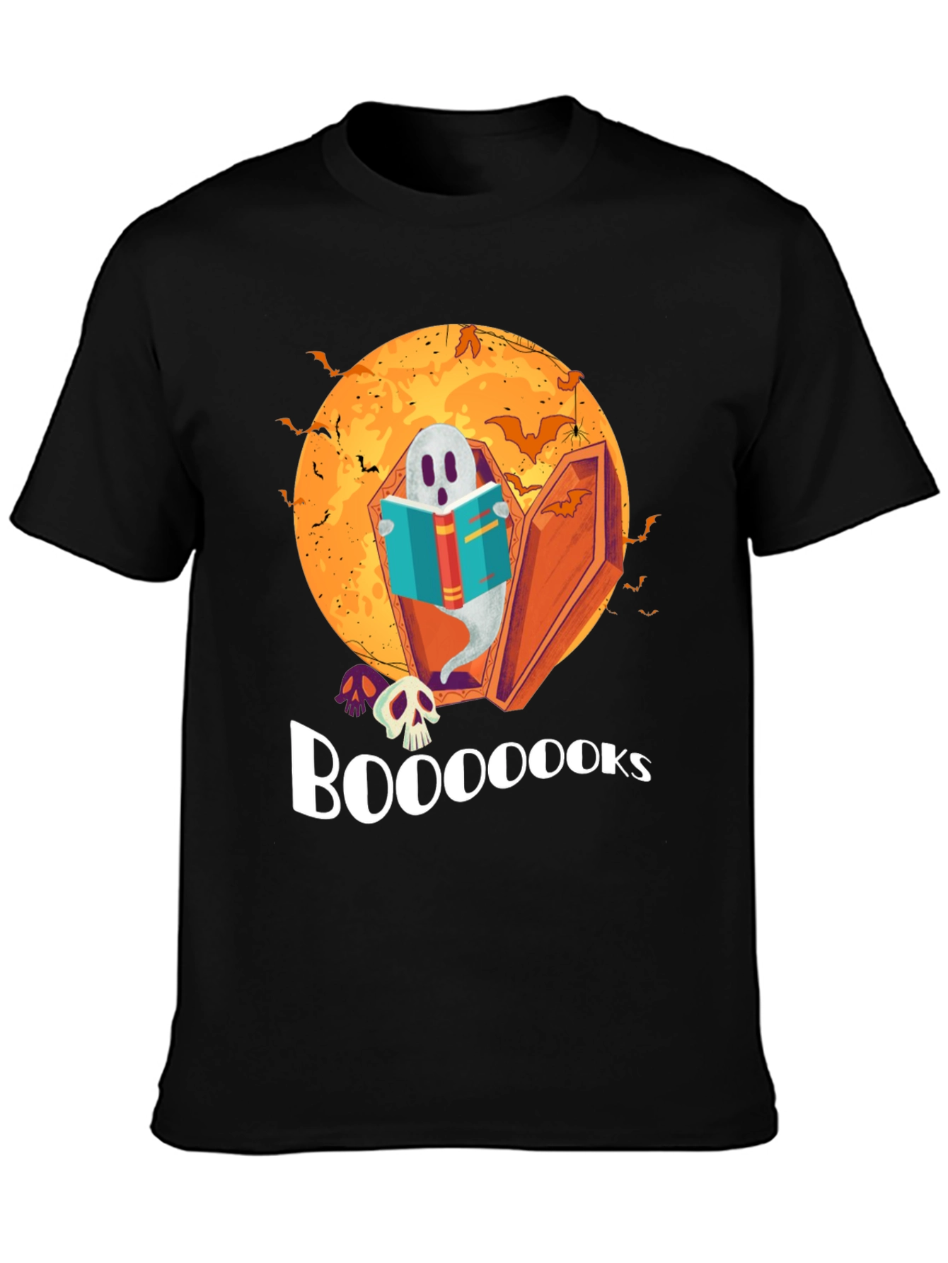 Booooks Halloween Ghost T-Shirt