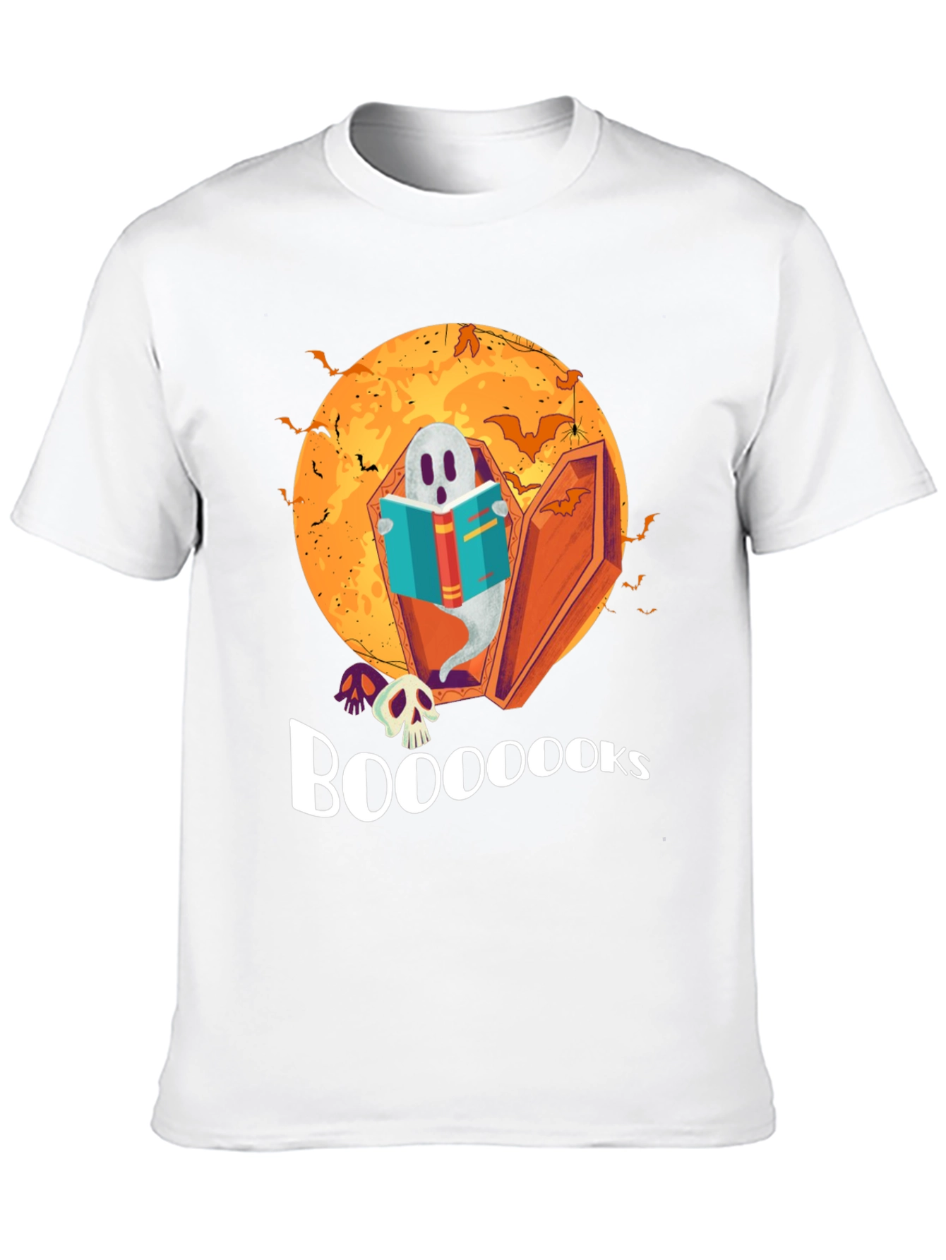 Booooks Halloween Ghost T-Shirt