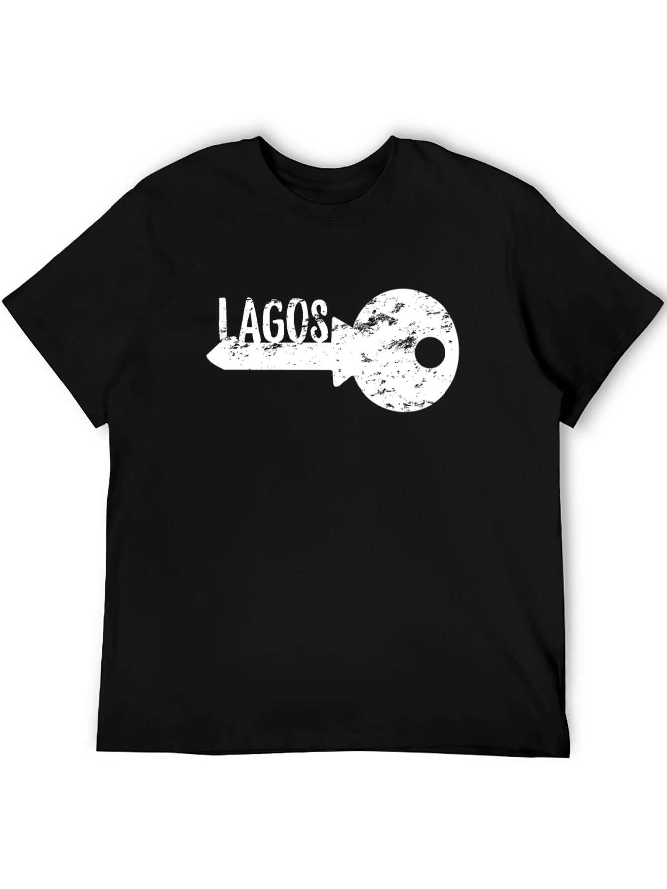 Lagos Key Graphic Tee - Mens Black T-Shirt
