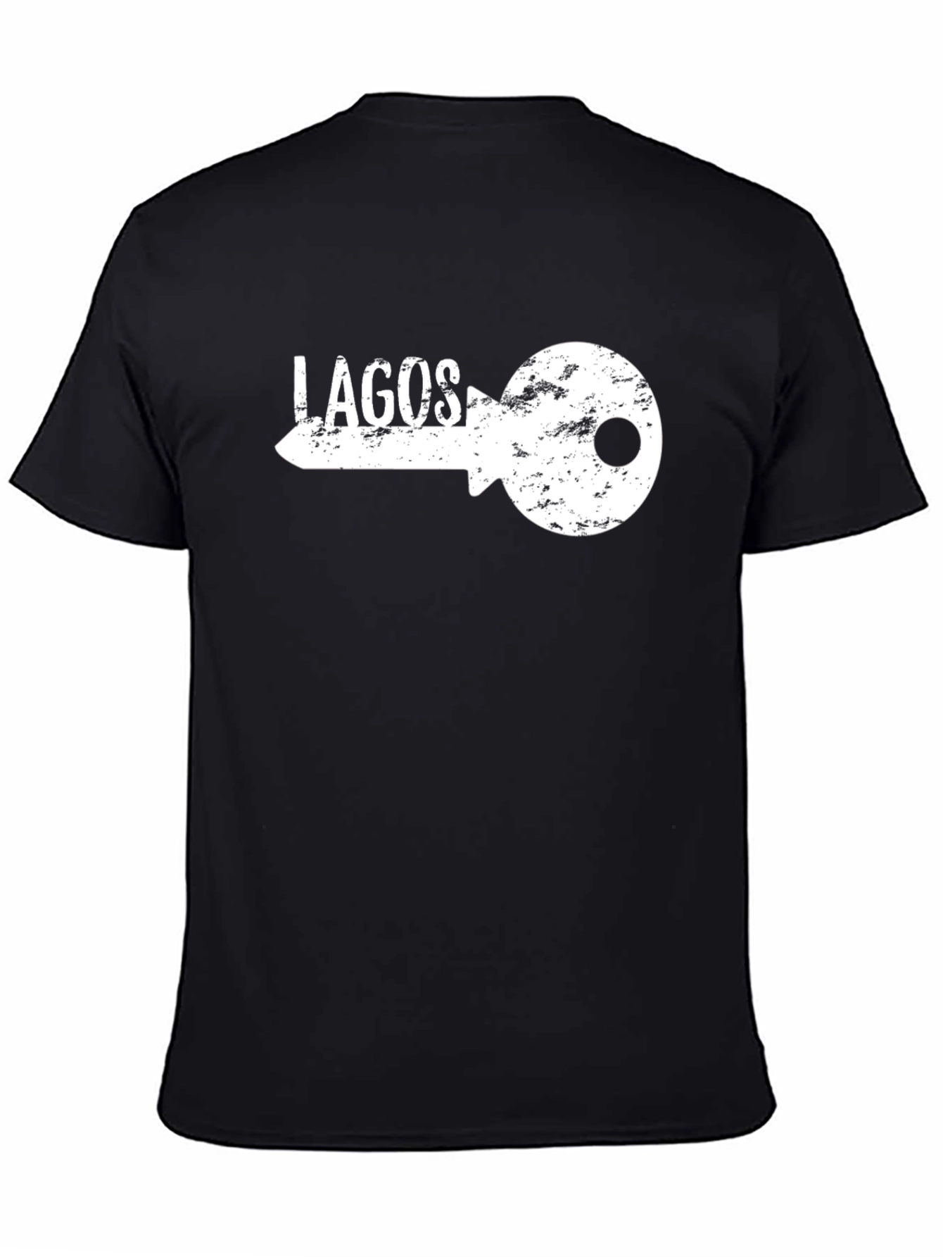 Lagos Key Graphic Tee - Mens Black T-Shirt