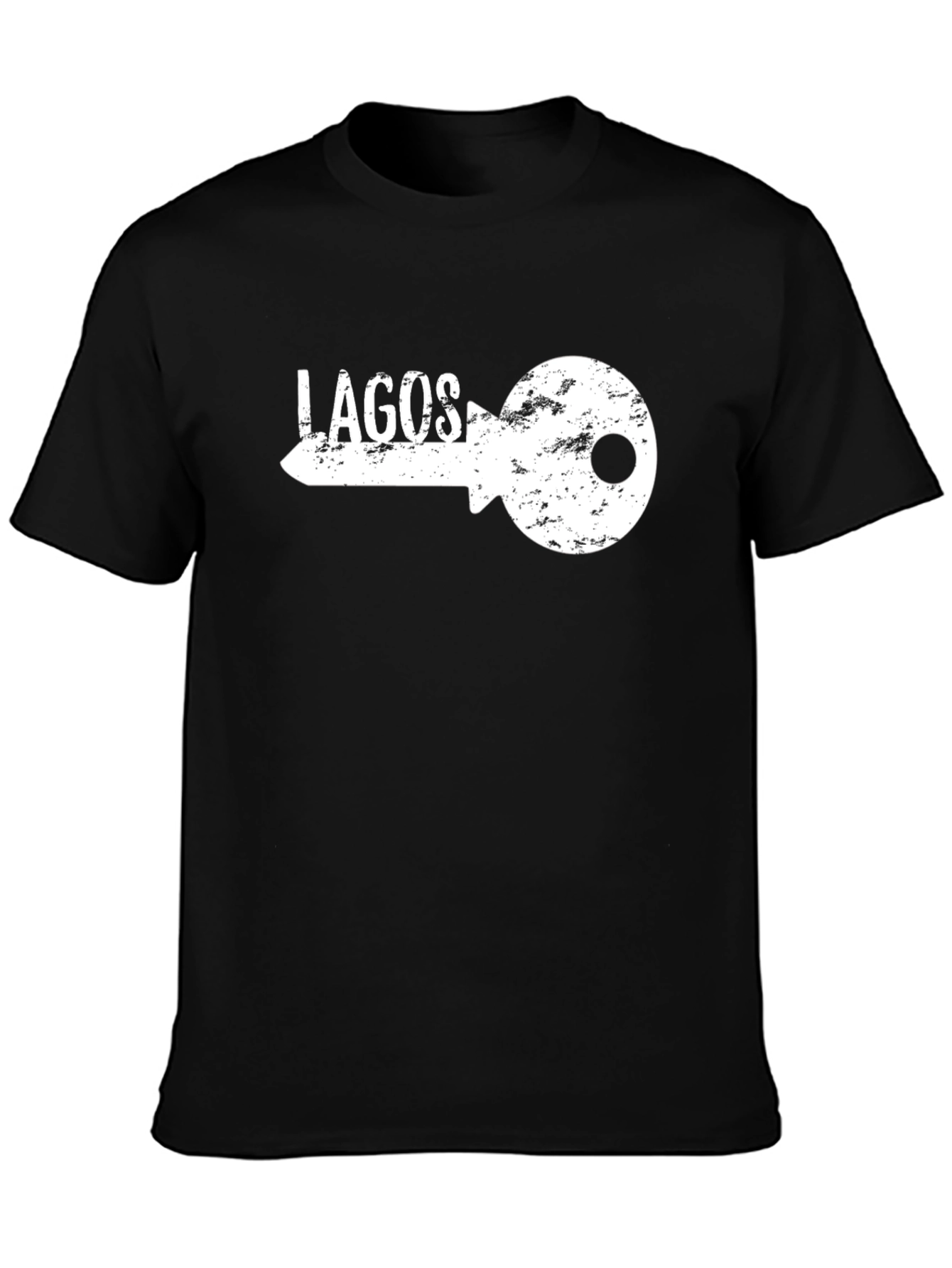 Lagos Key Graphic Tee - Mens Black T-Shirt
