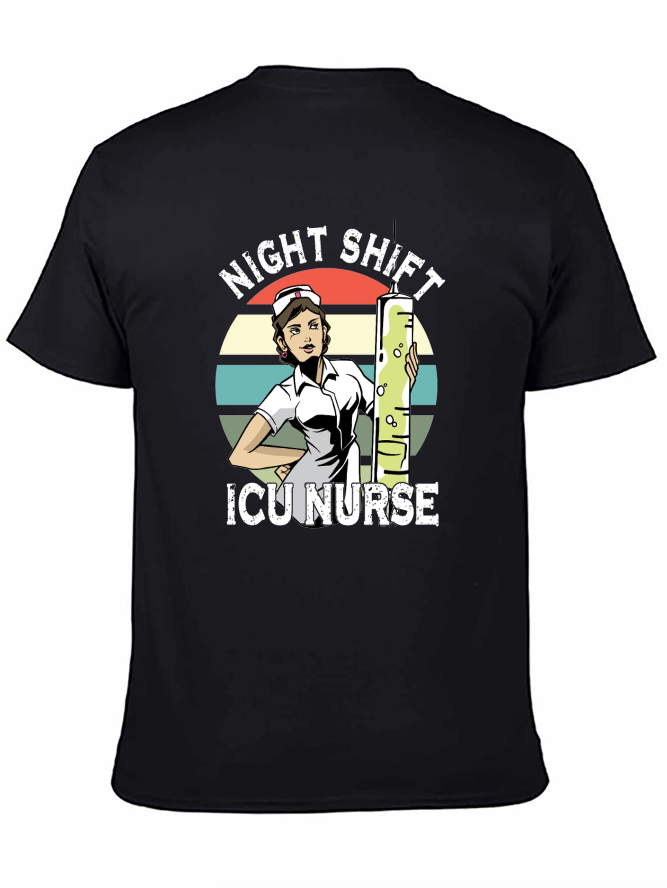 Night Shift ICU Nurse Graphic T-Shirt