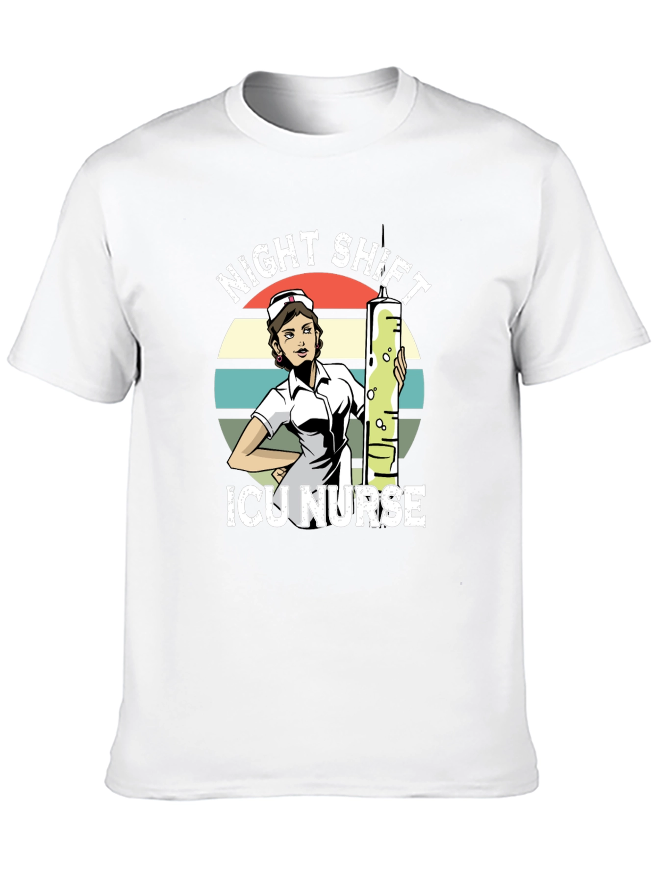 Night Shift ICU Nurse Graphic T-Shirt