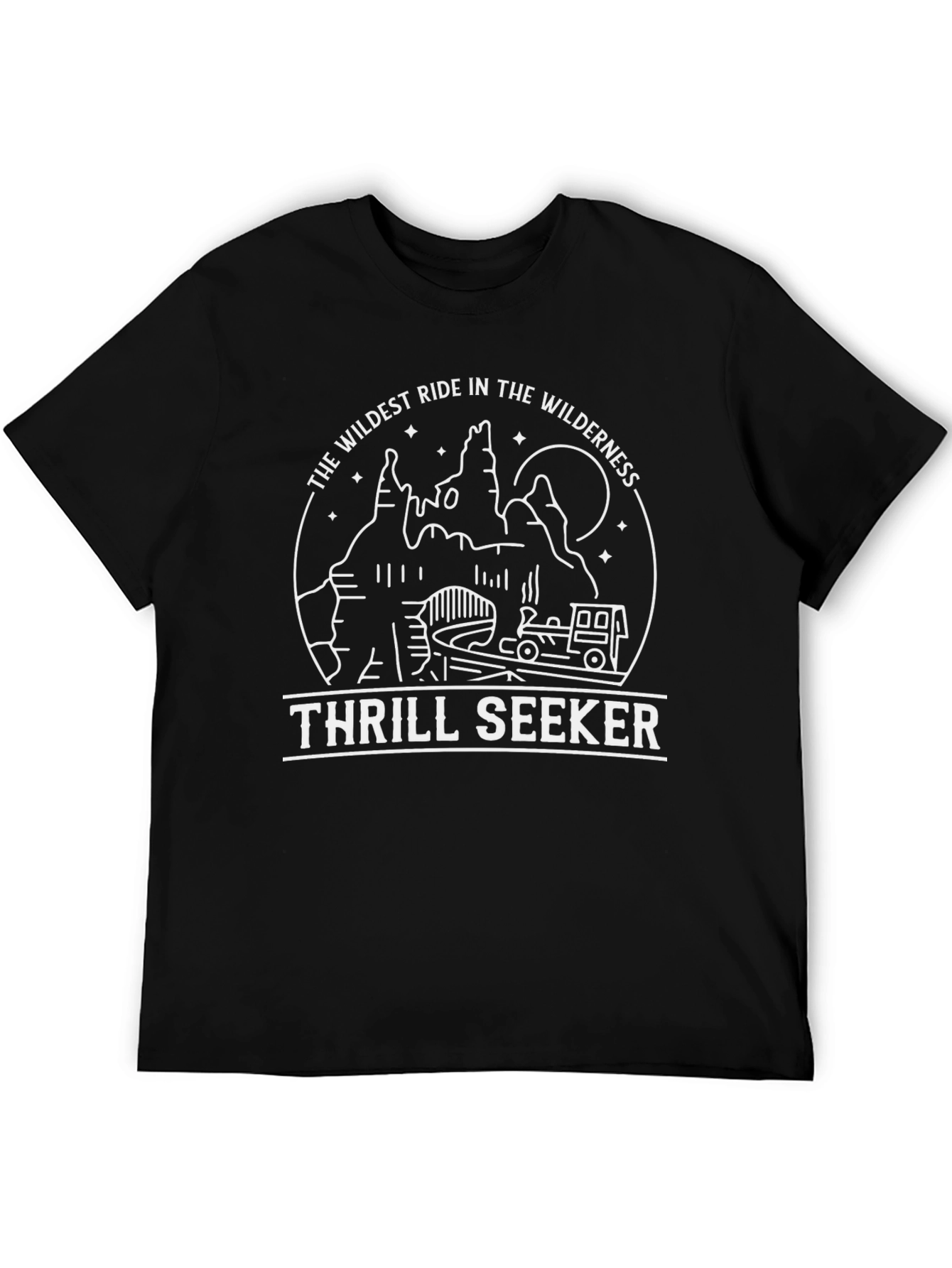 Thrill Seeker Wilderness Ride Graphic Tee - Black
