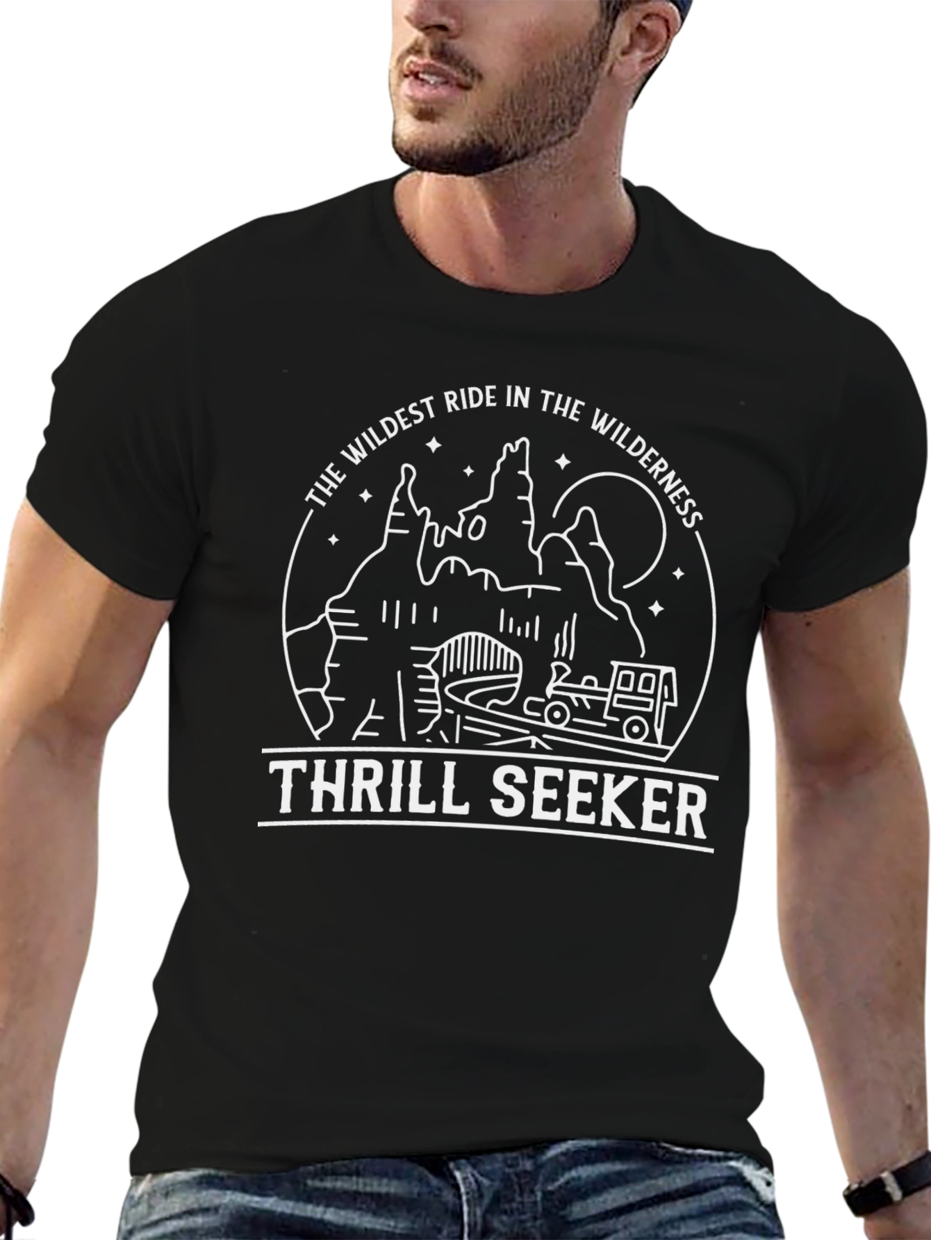 Thrill Seeker Wilderness Ride Graphic Tee - Black