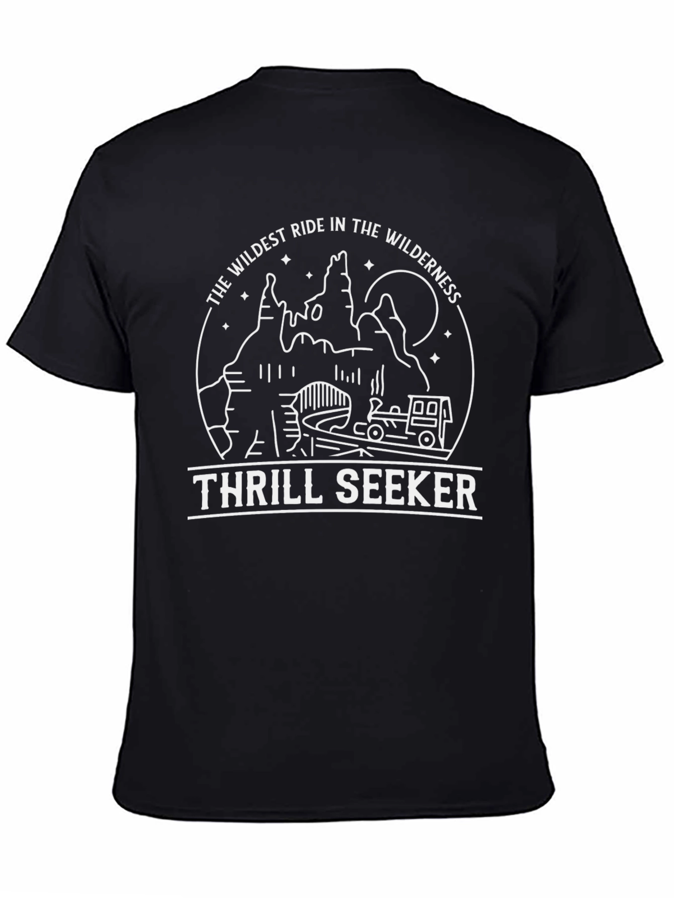 Thrill Seeker Wilderness Ride Graphic Tee - Black