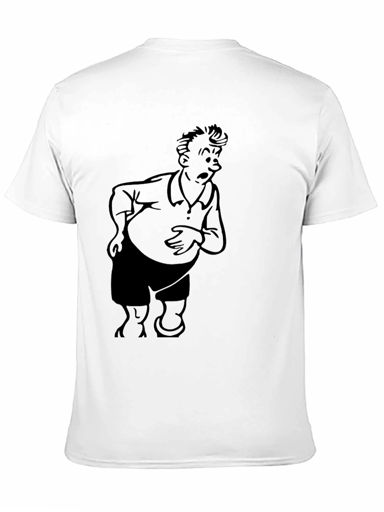 Cartoon Graphic Black T-Shirt