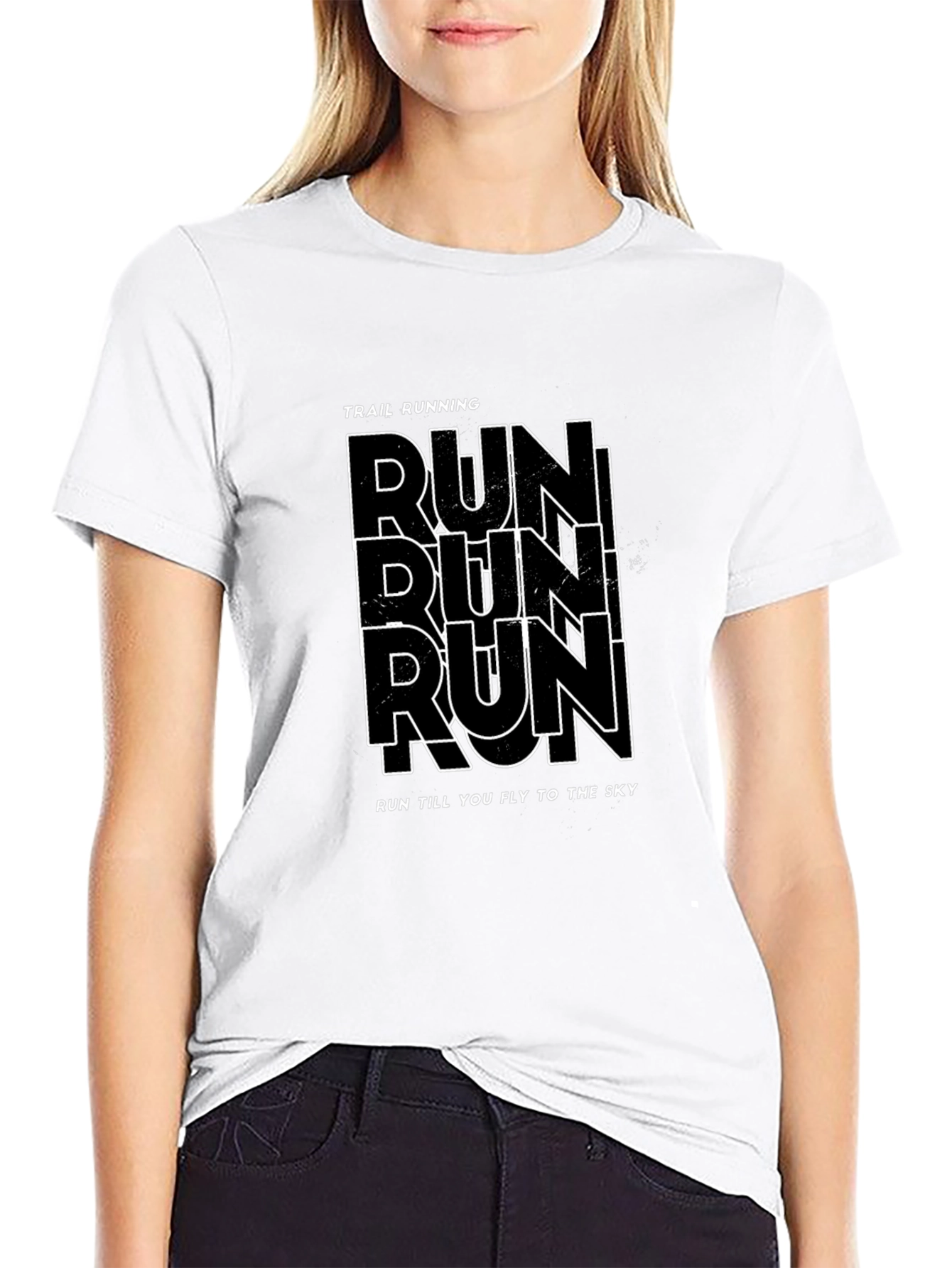 Trail Running Graphic Tee - Run Till You Fly