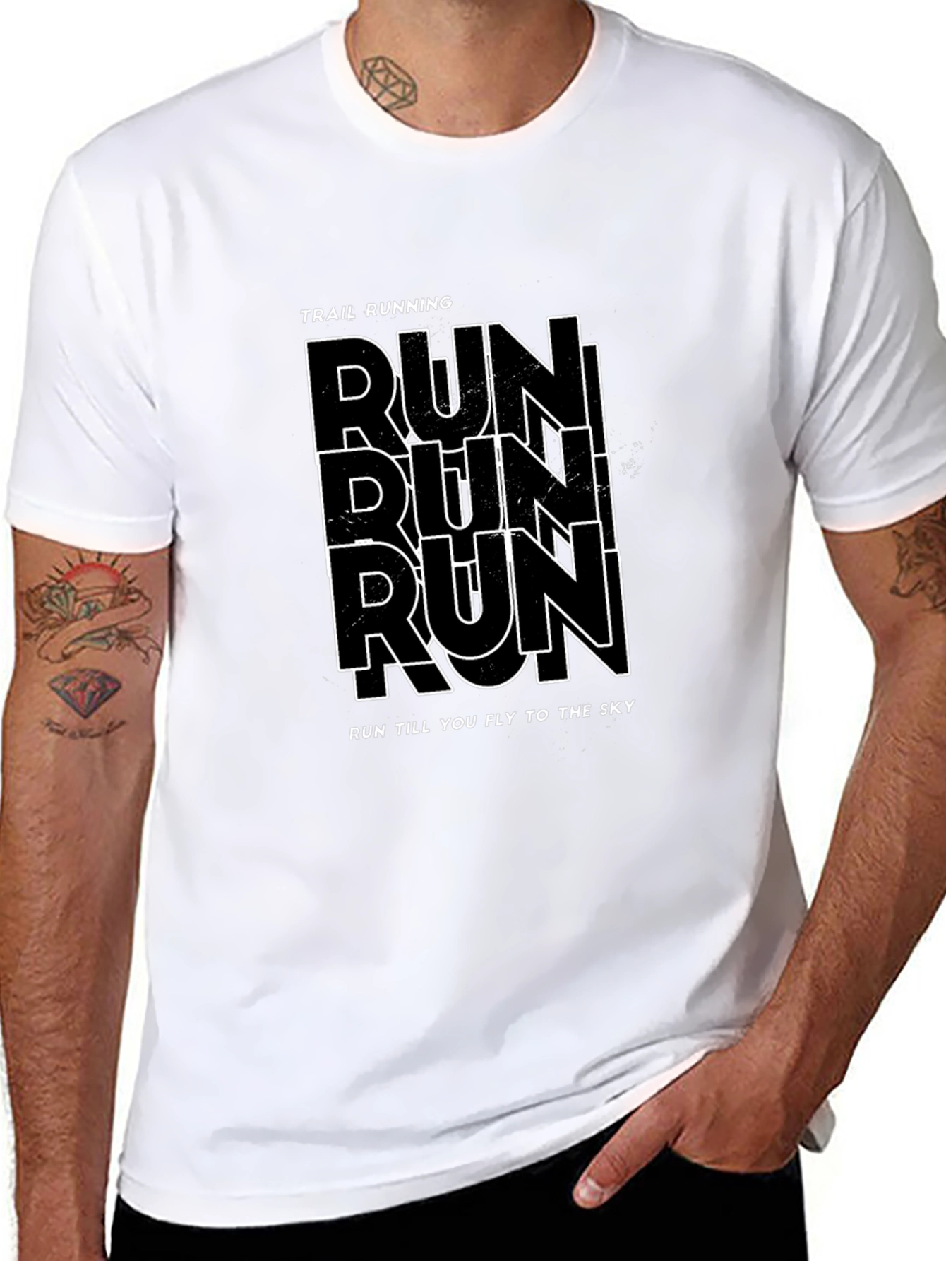 Trail Running Graphic Tee - Run Till You Fly