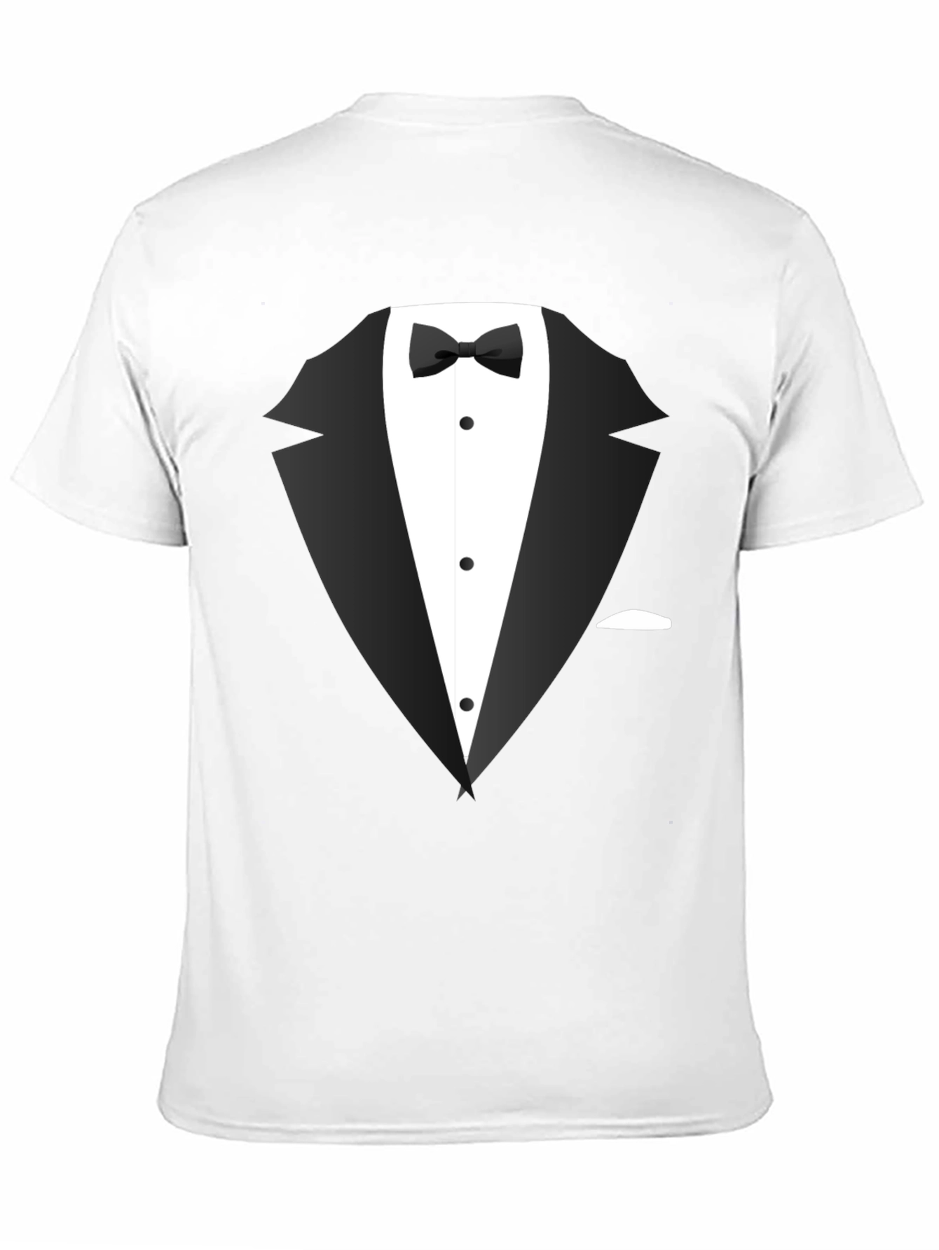 Tuxedo Graphic Tee - Dressy Casual Black T-Shirt