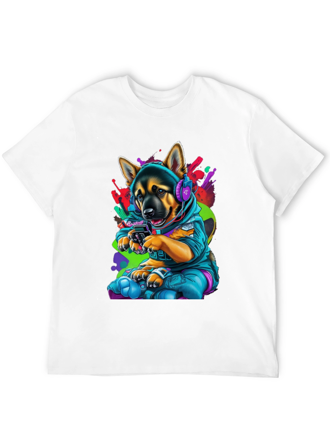 Dog Gamer Graphic T-Shirt