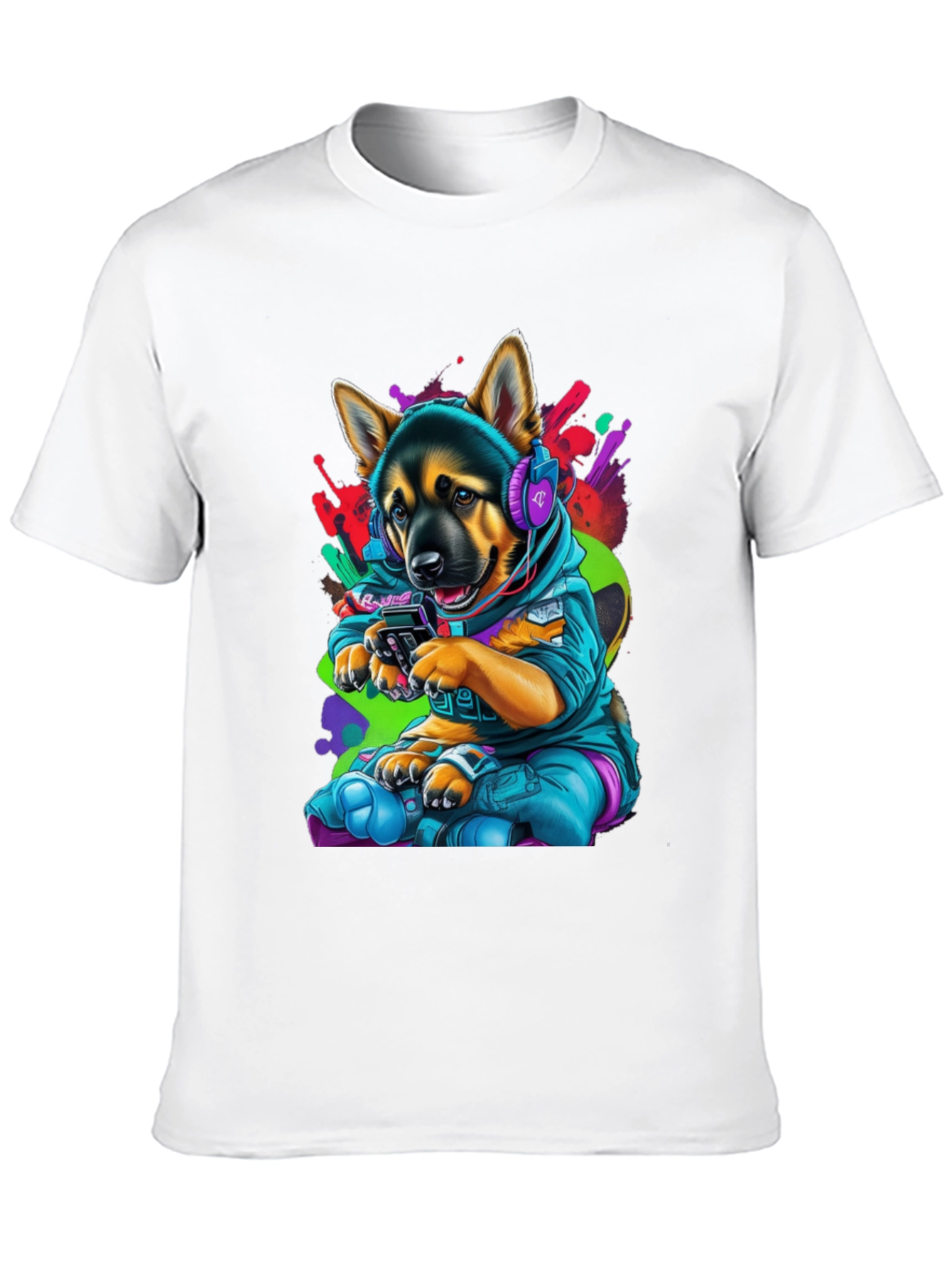 Dog Gamer Graphic T-Shirt