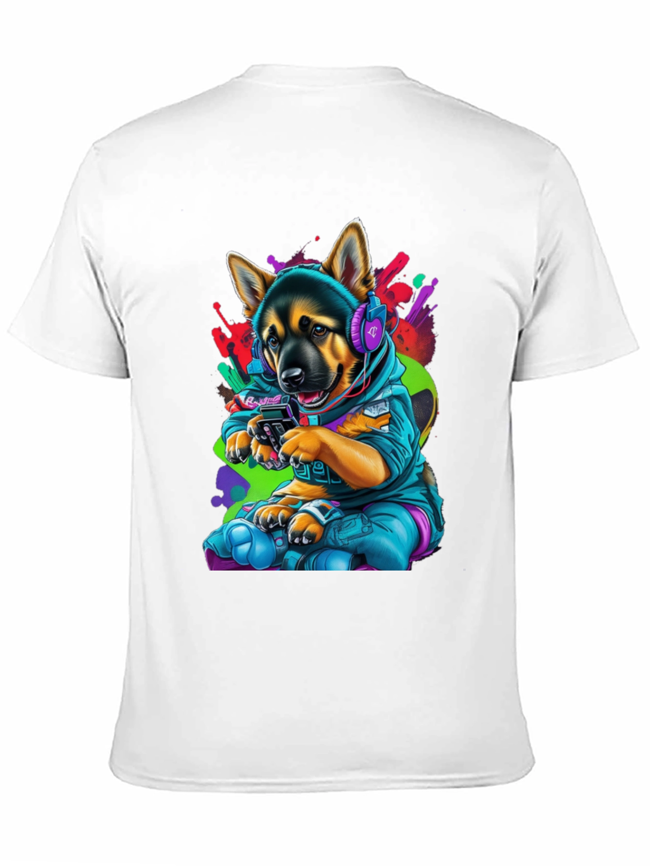 Dog Gamer Graphic T-Shirt
