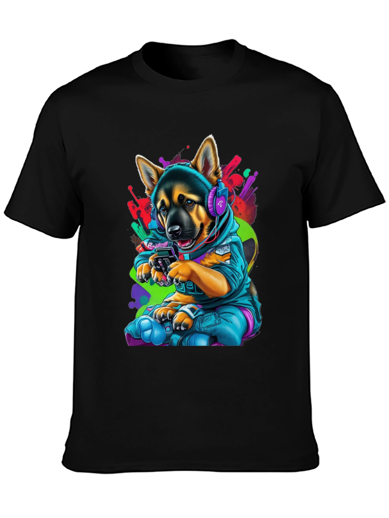 Dog Gamer Graphic T-Shirt