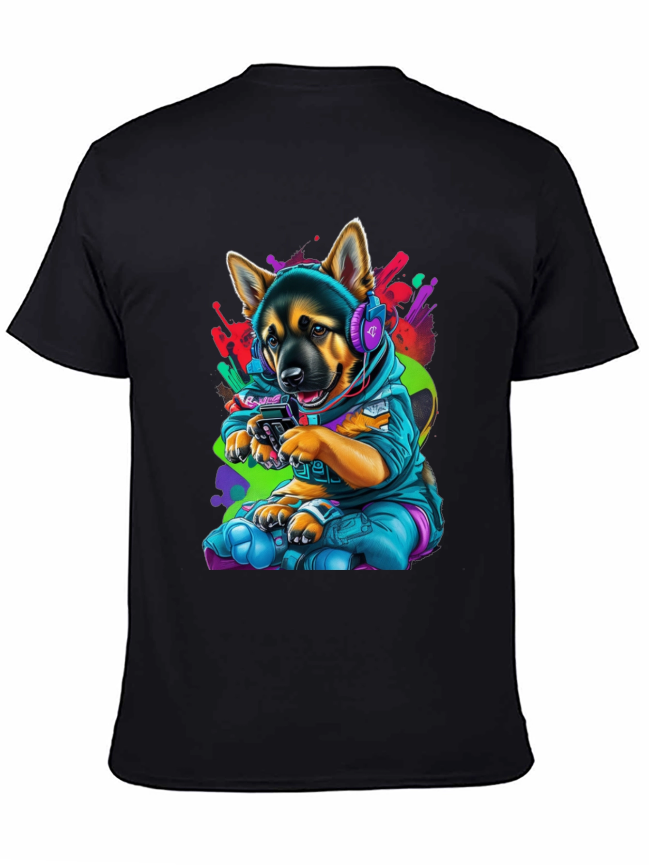 Dog Gamer Graphic T-Shirt