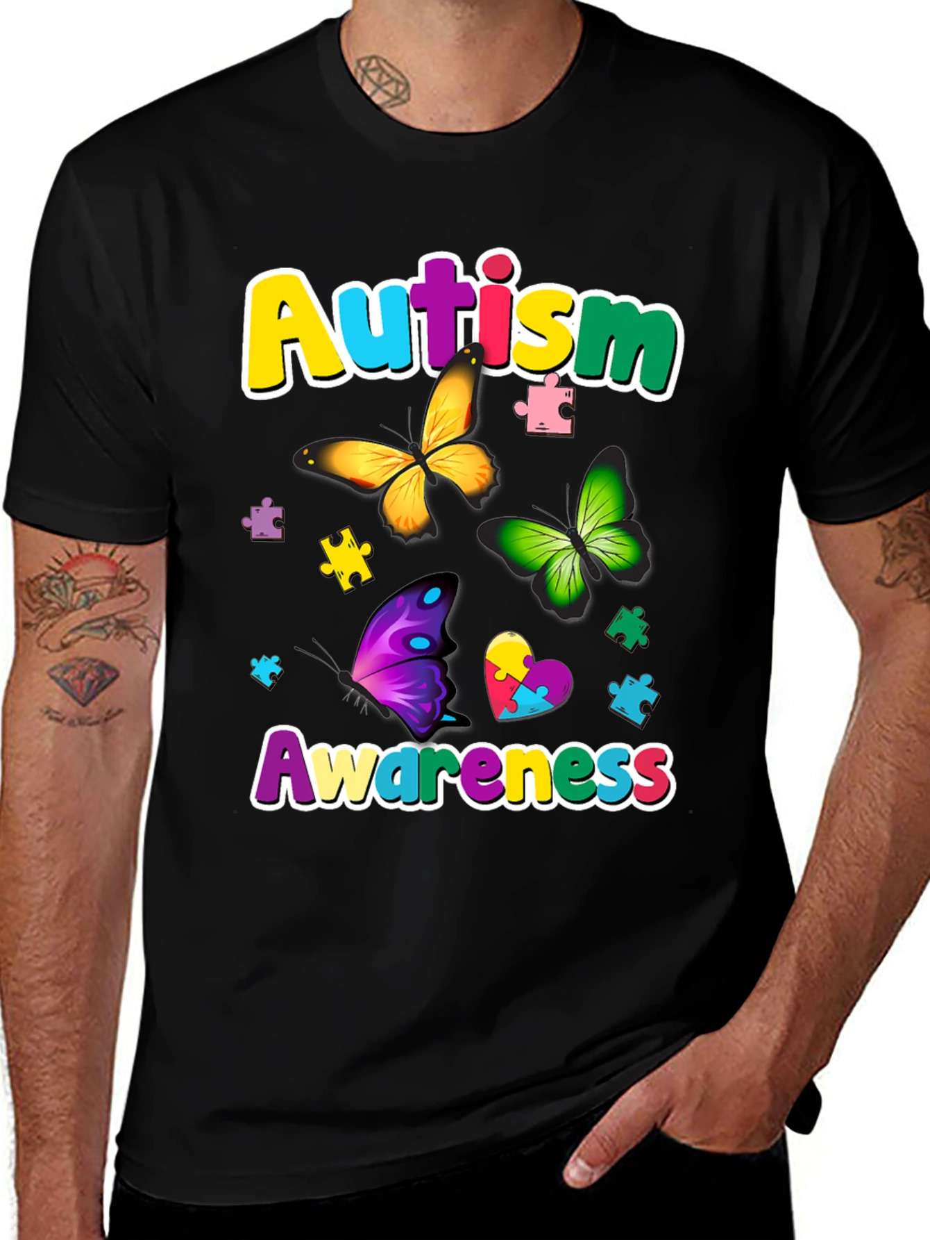 Autism Awareness Butterfly T-Shirt