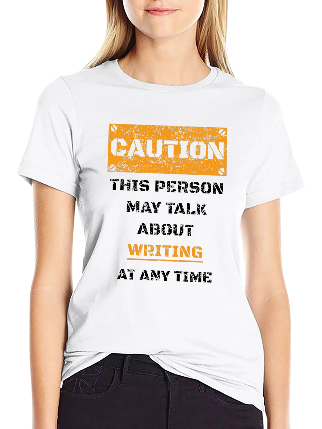 Caution Writer T-Shirt - May Talk About Writing