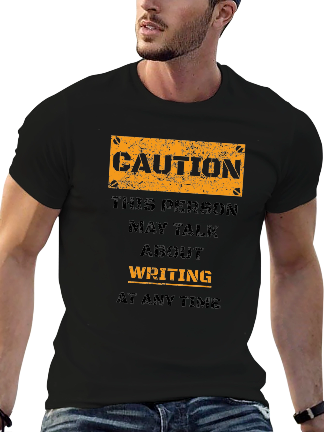 Caution Writer T-Shirt - May Talk About Writing