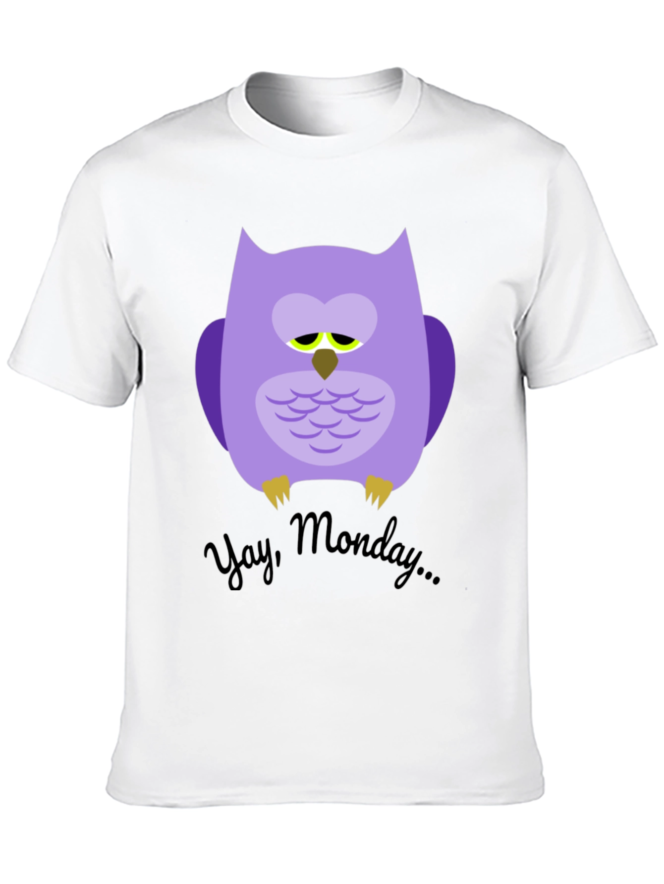 Sad Owl Yay Monday T-Shirt