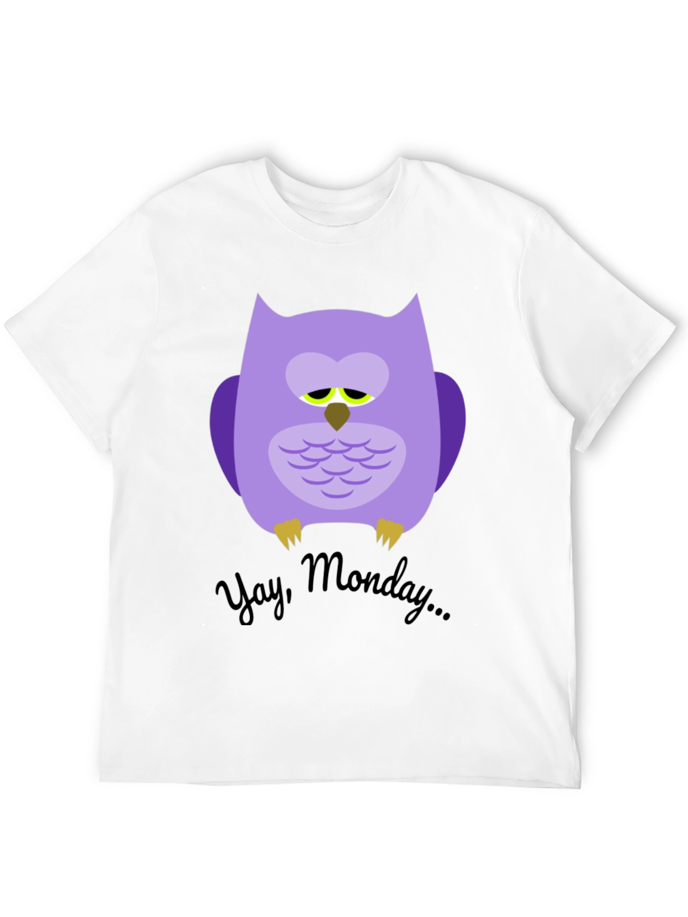 Sad Owl Yay Monday T-Shirt