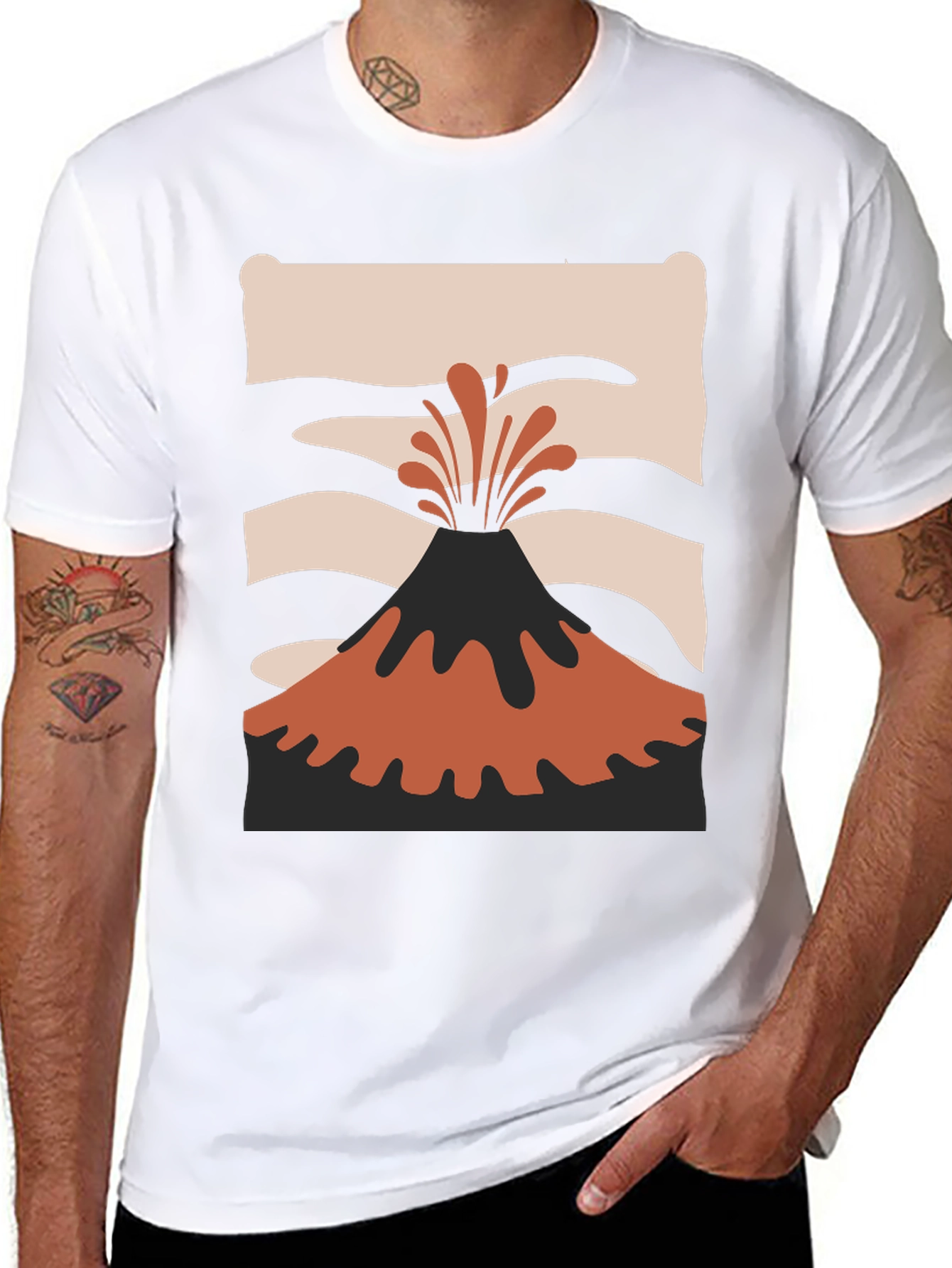 Volcano Graphic Tee - Eruption Style