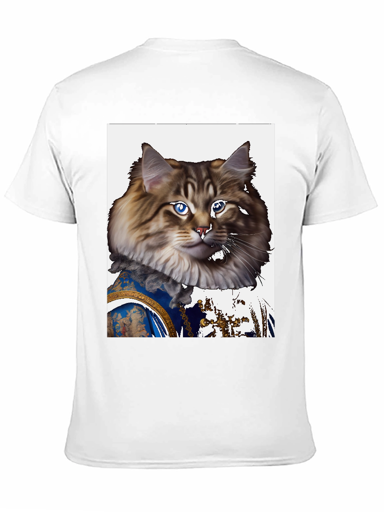 Regal Cat Portrait T-Shirt - Unique Design
