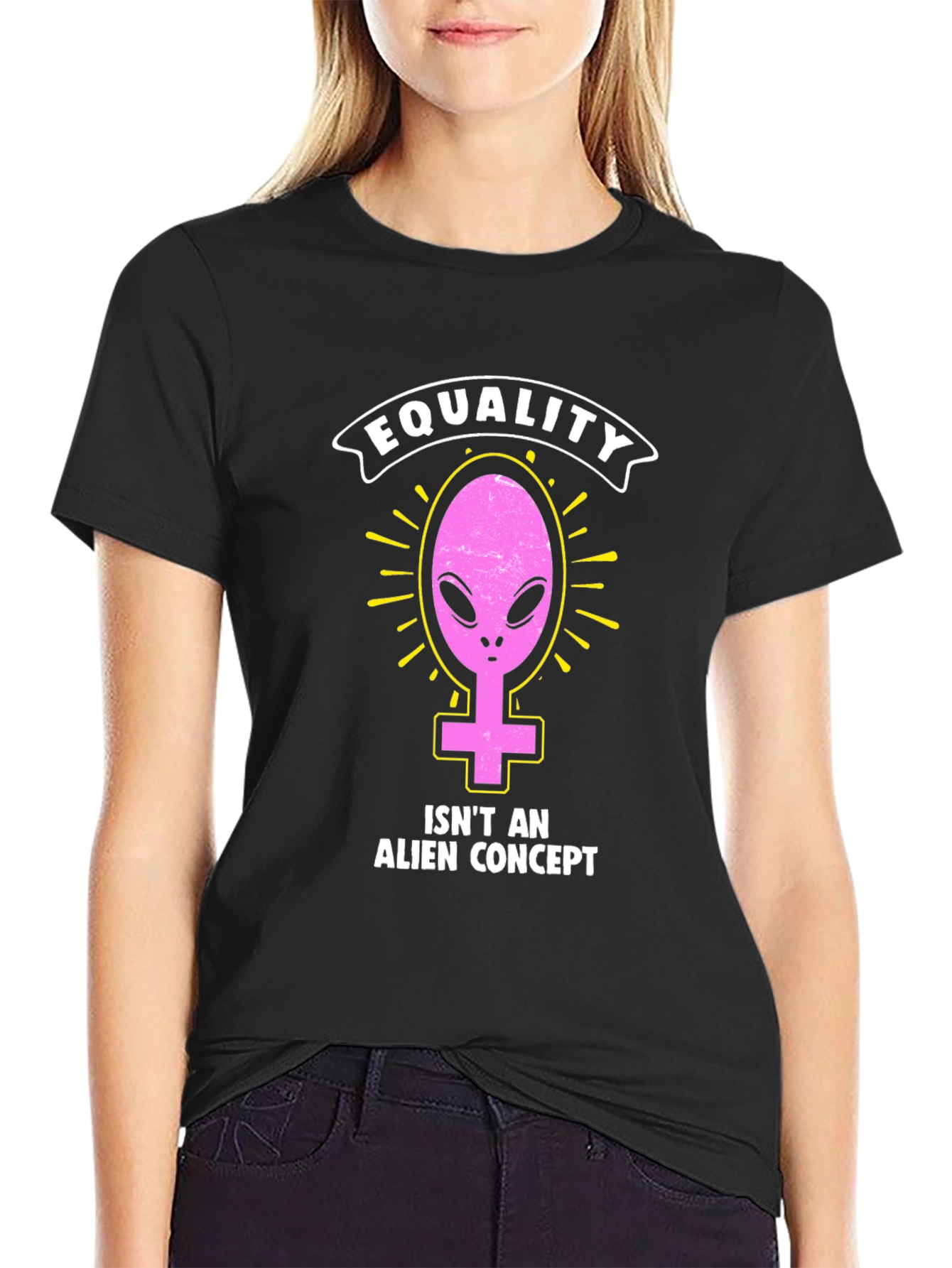 Equality Alien Concept T-Shirt - Black