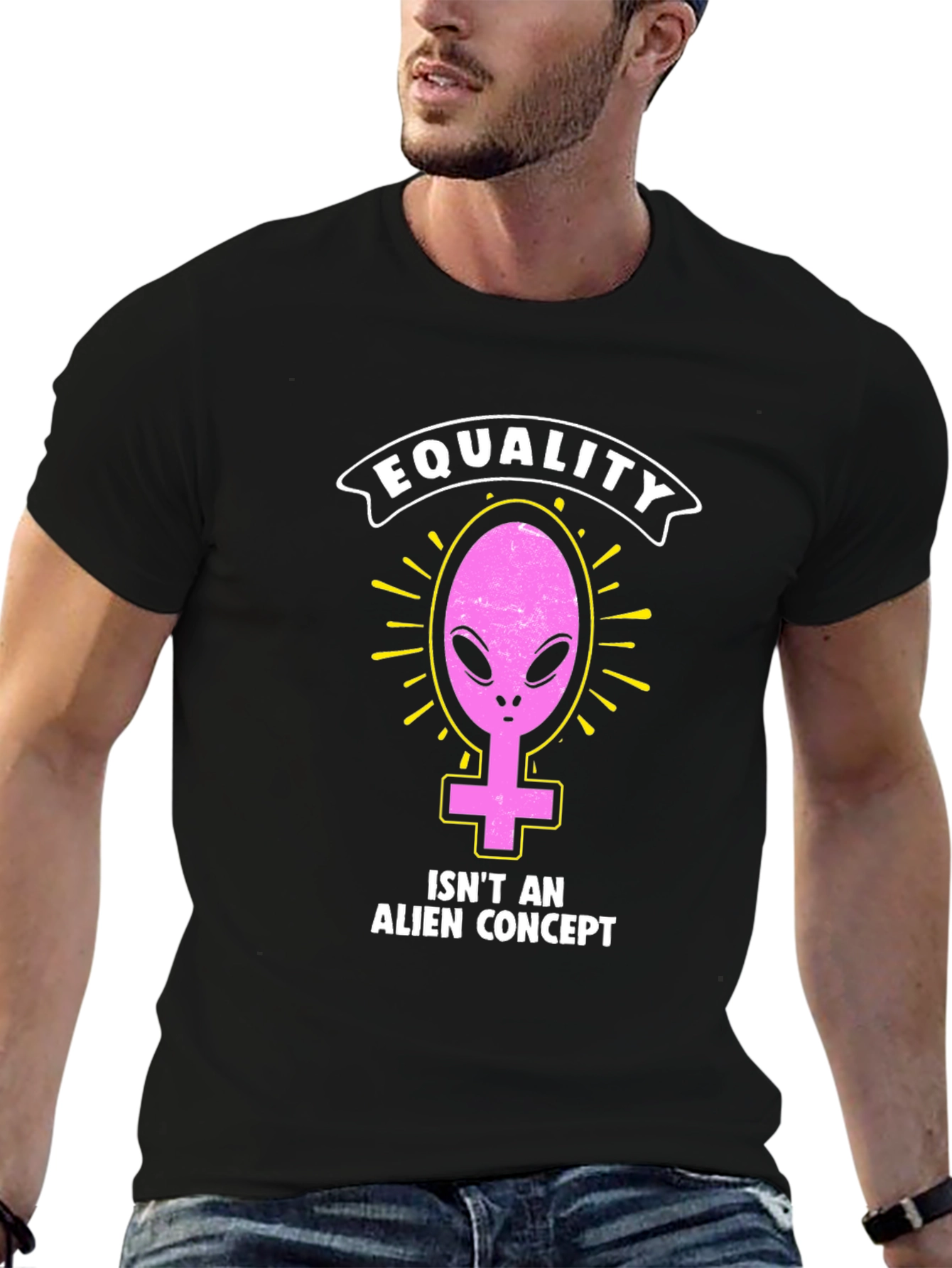 Equality Alien Concept T-Shirt - Black