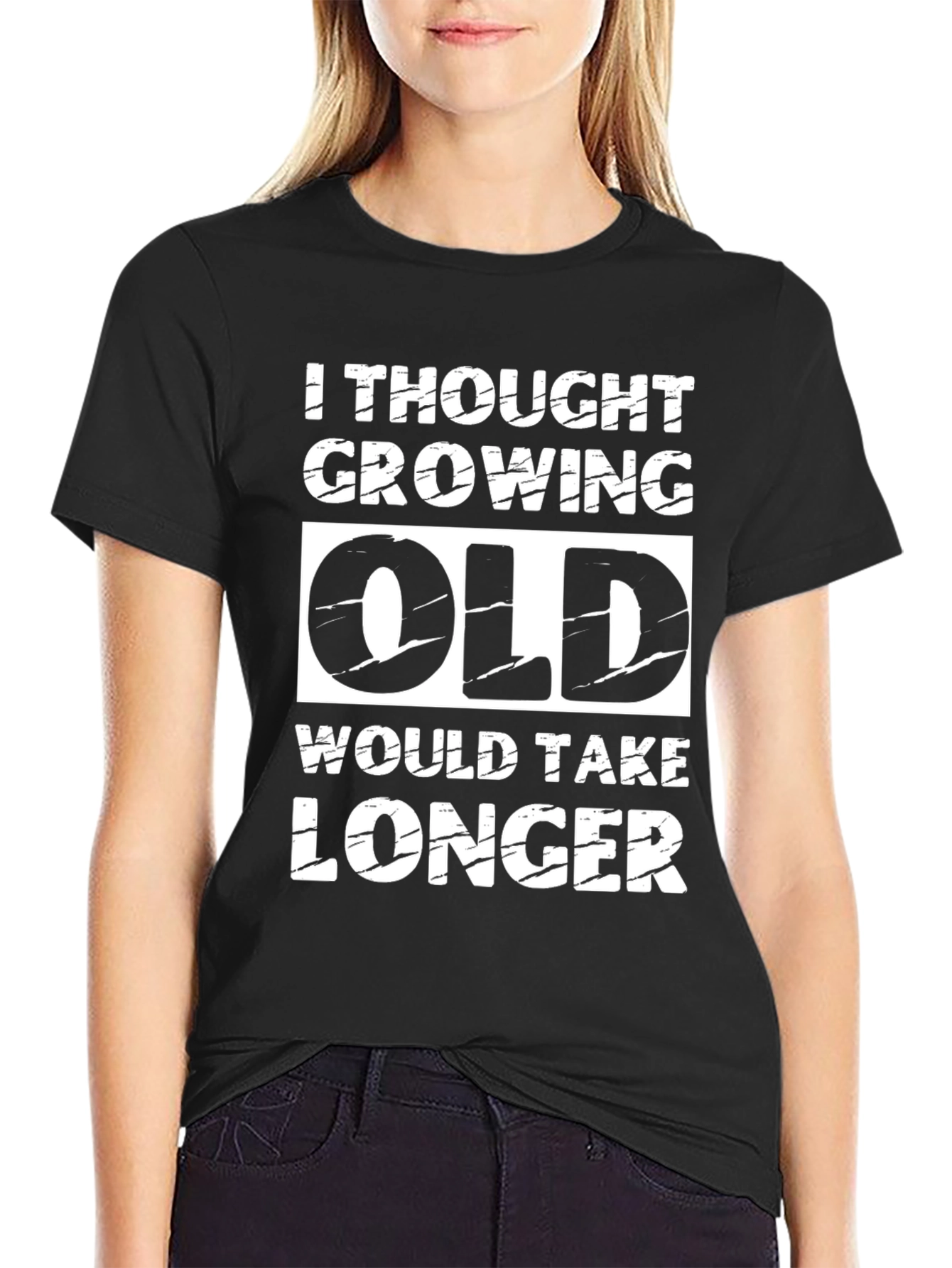 Funny Growing Old Graphic T-Shirt