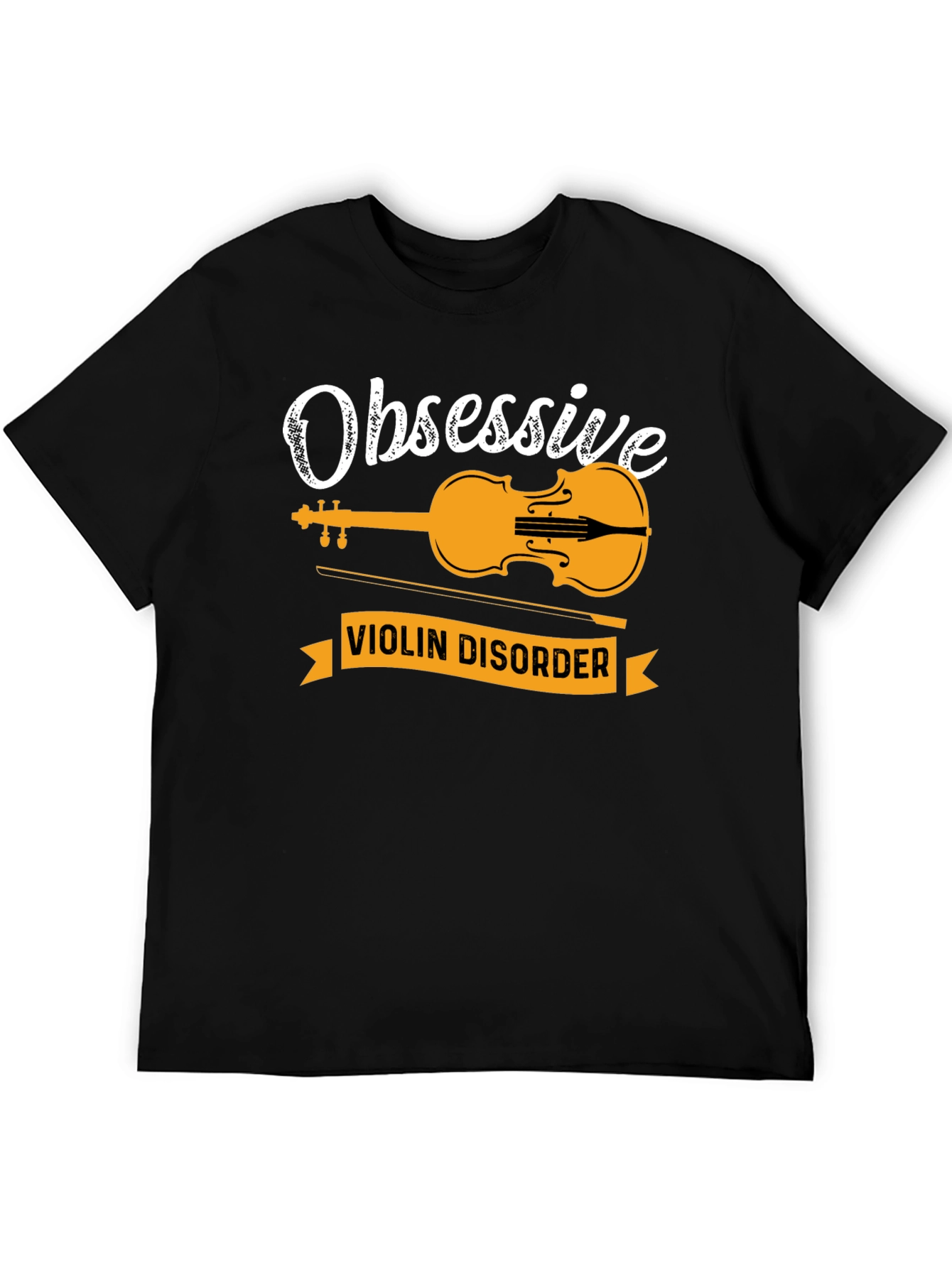 Obsessive Violin Disorder Black T-Shirt