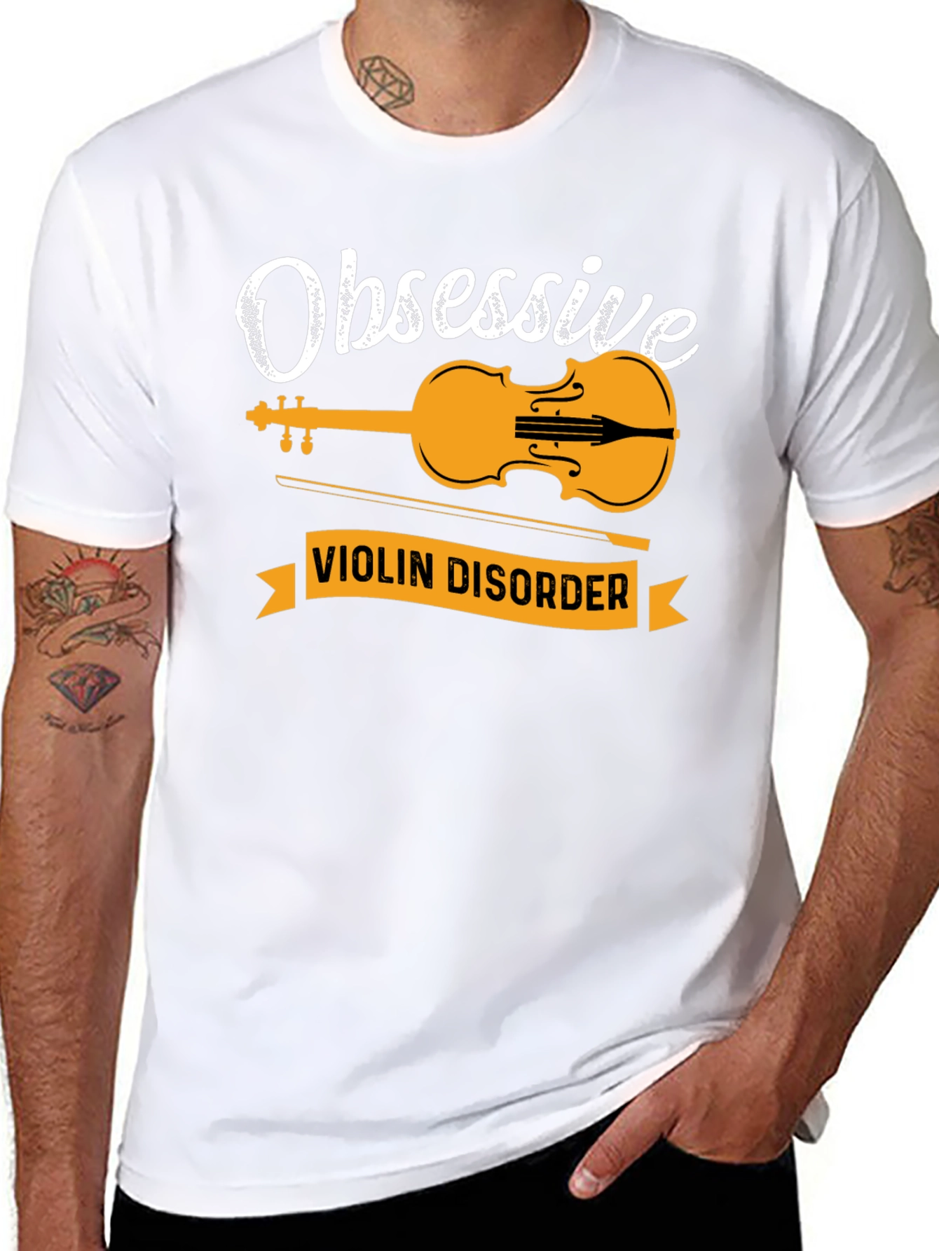 Obsessive Violin Disorder Black T-Shirt