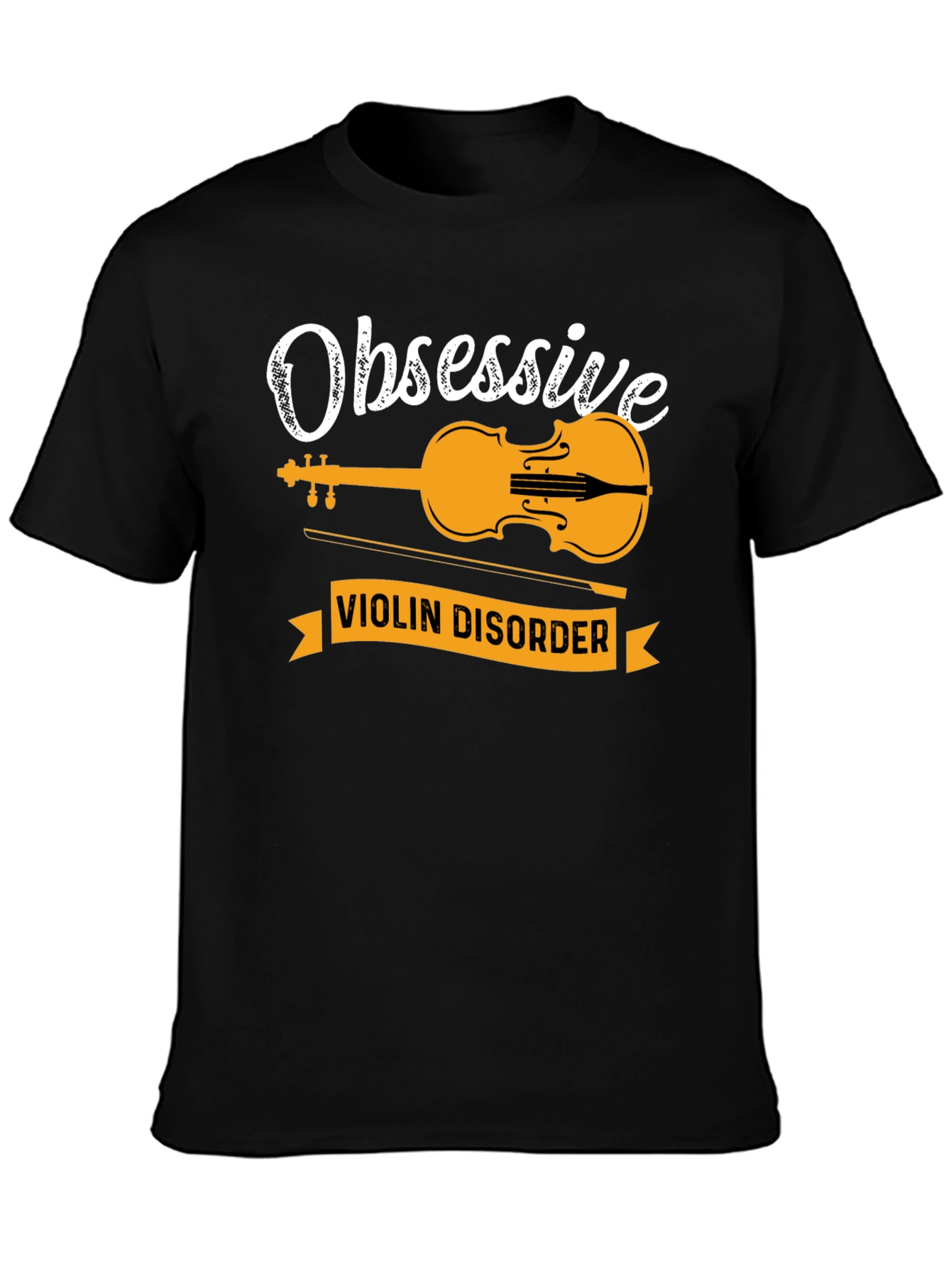 Obsessive Violin Disorder Black T-Shirt