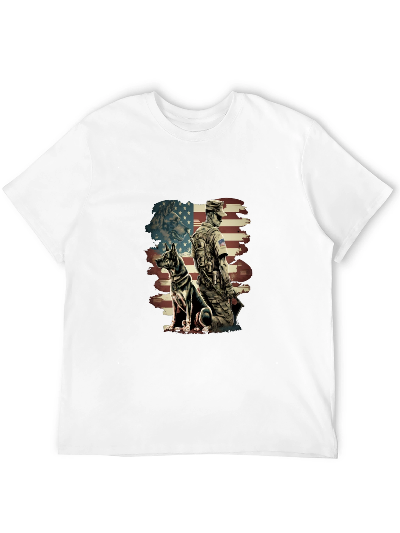 Patriotic German Shepherd Dog T-Shirt