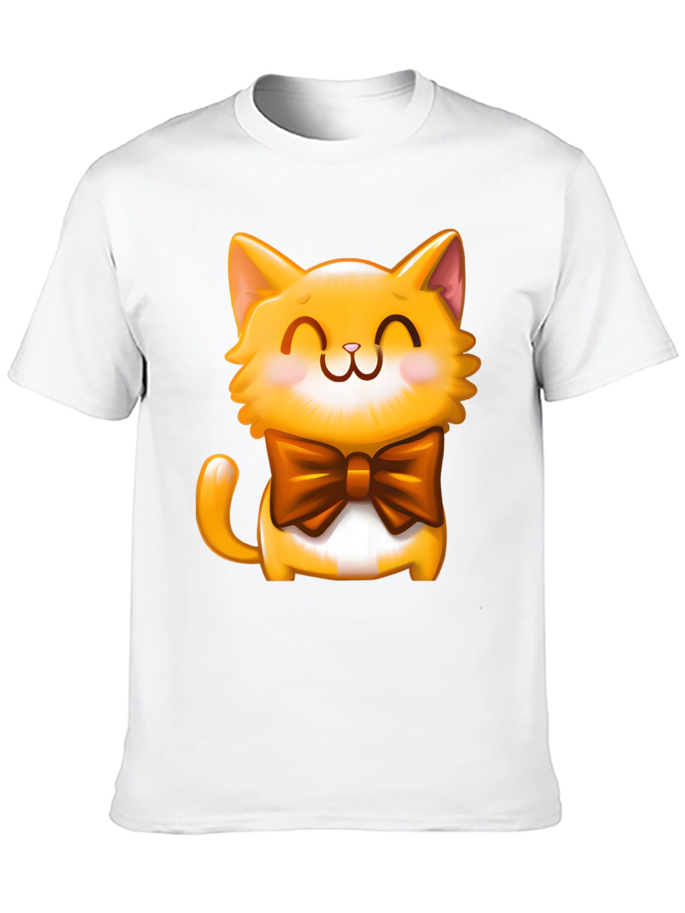 Cute Cartoon Cat T-Shirt - Adorable Graphic Tee