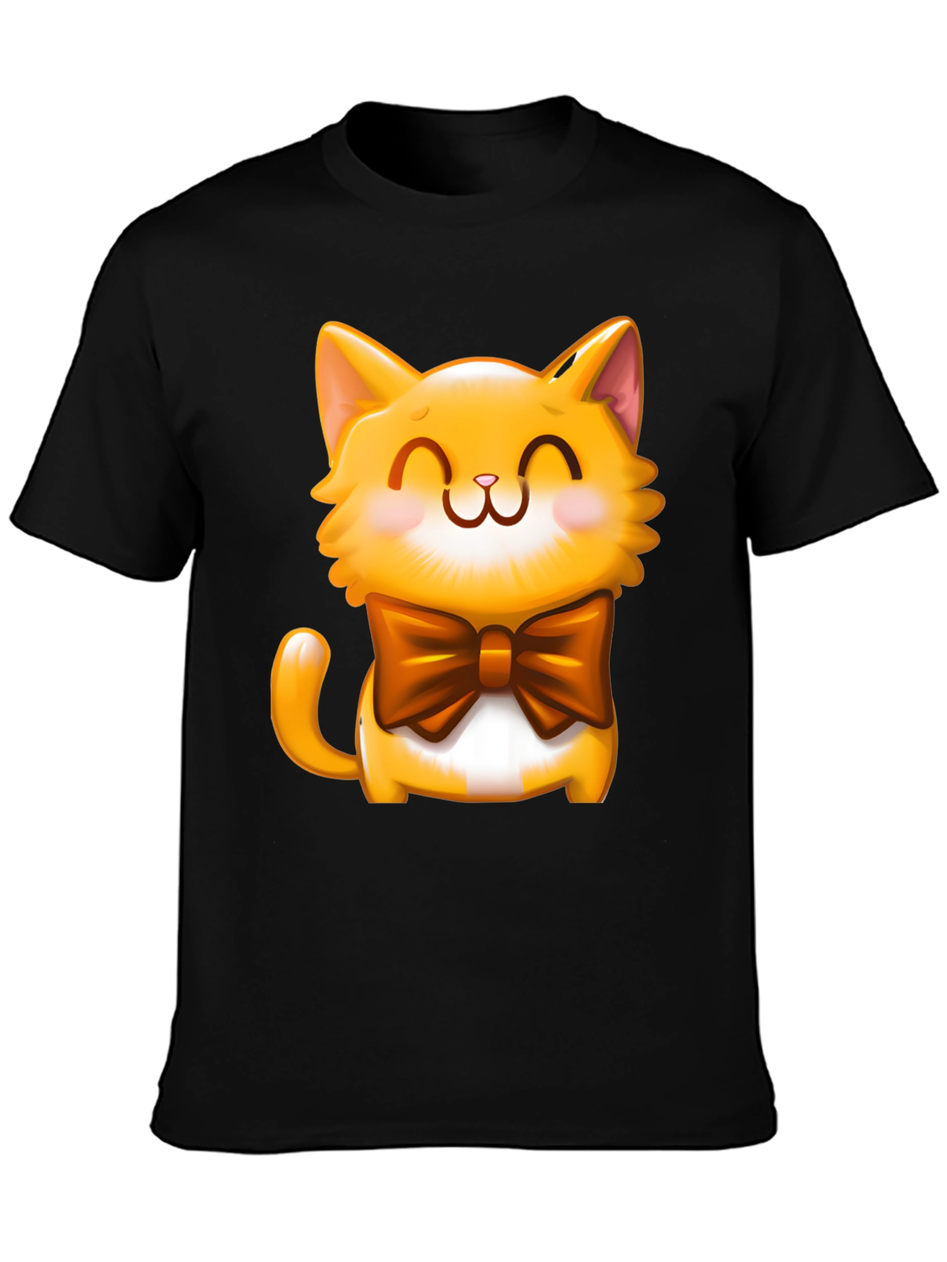 Cute Cartoon Cat T-Shirt - Adorable Graphic Tee