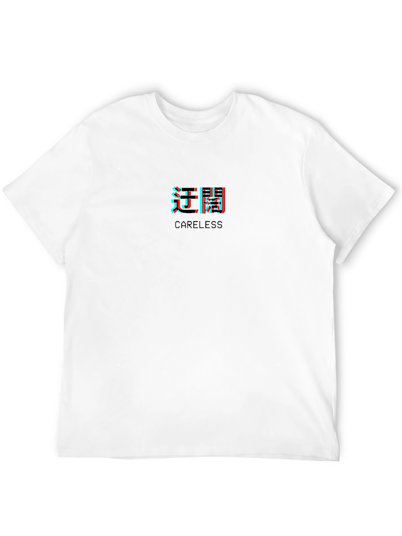 Careless Graphic Print Black T-Shirt