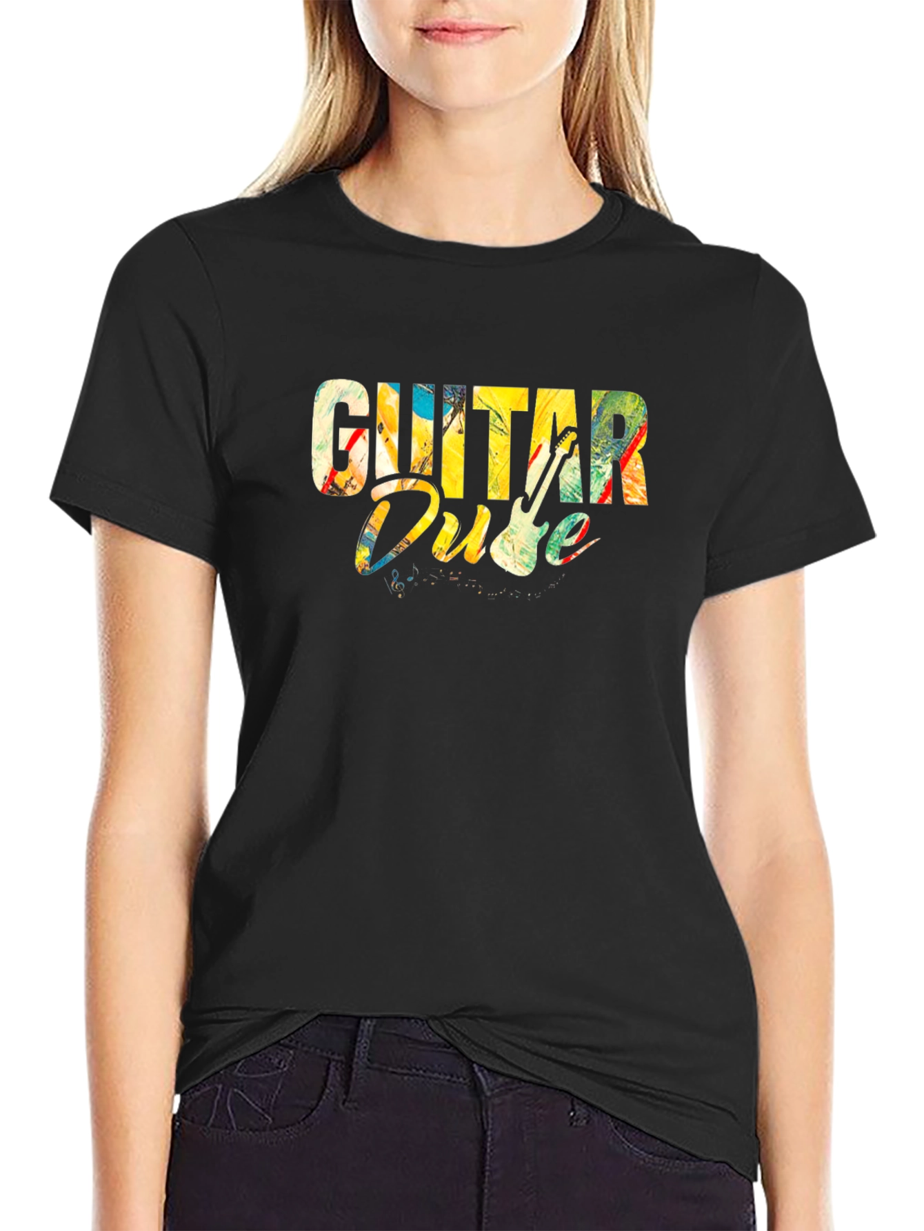 Guitar Dude Graphic Tee - Music Lover T-Shirt