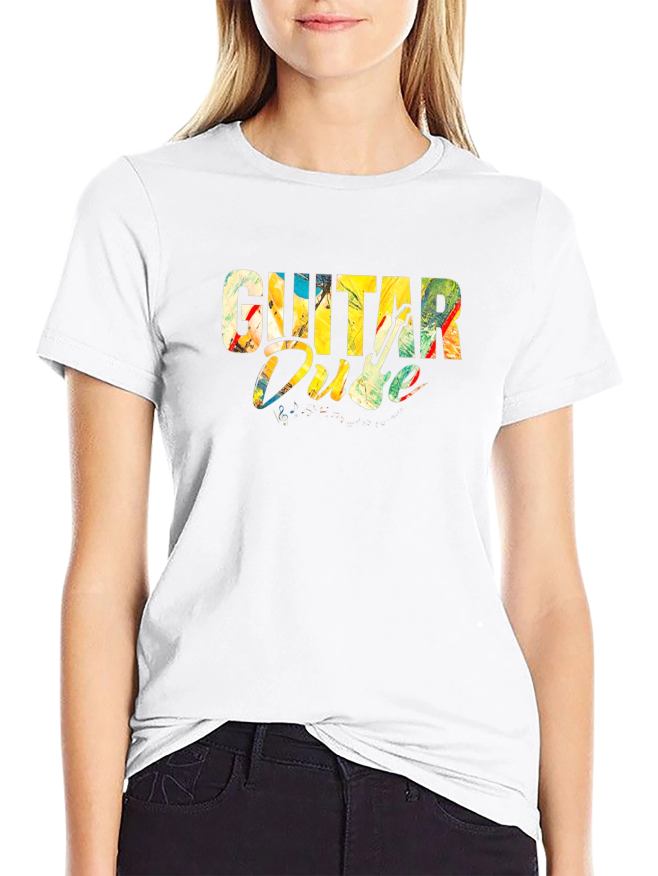 Guitar Dude Graphic Tee - Music Lover T-Shirt